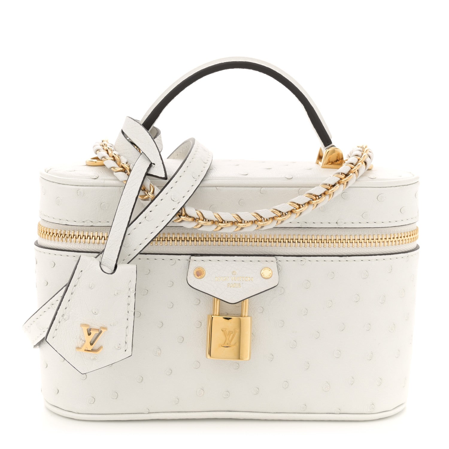 Ostrich Vanity Chain Pouch