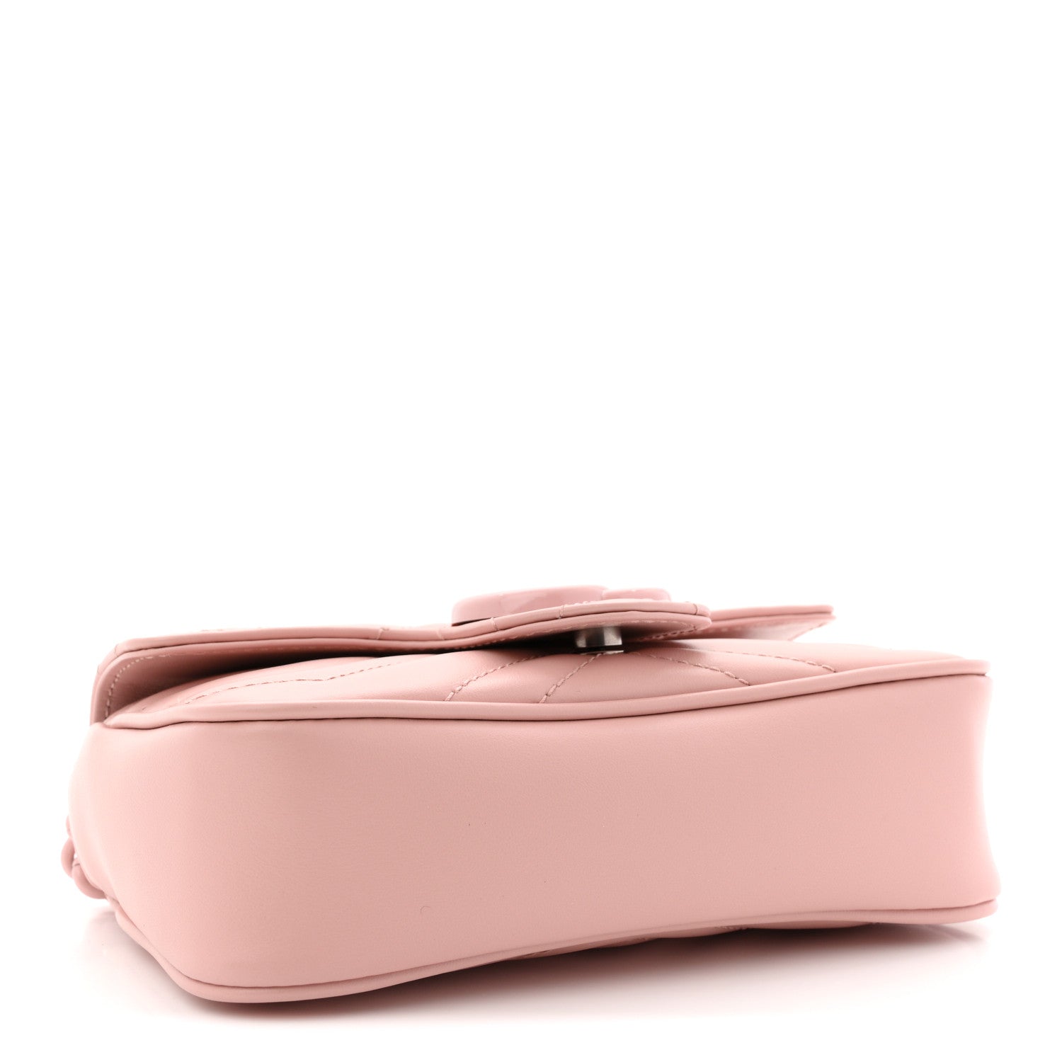 Calfskin Matelasse Monochrome GG Marmont Chain Belt Bag Perfect Pink