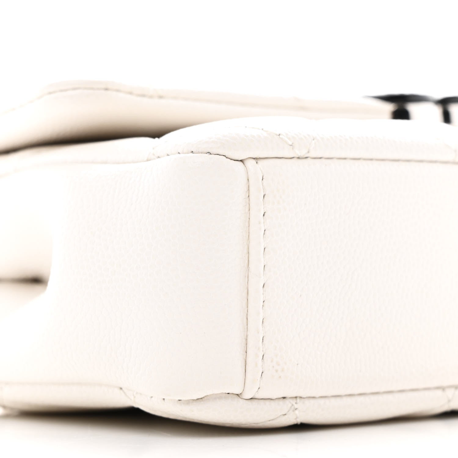 Caviar Quilted My Everything Small Flap White Black