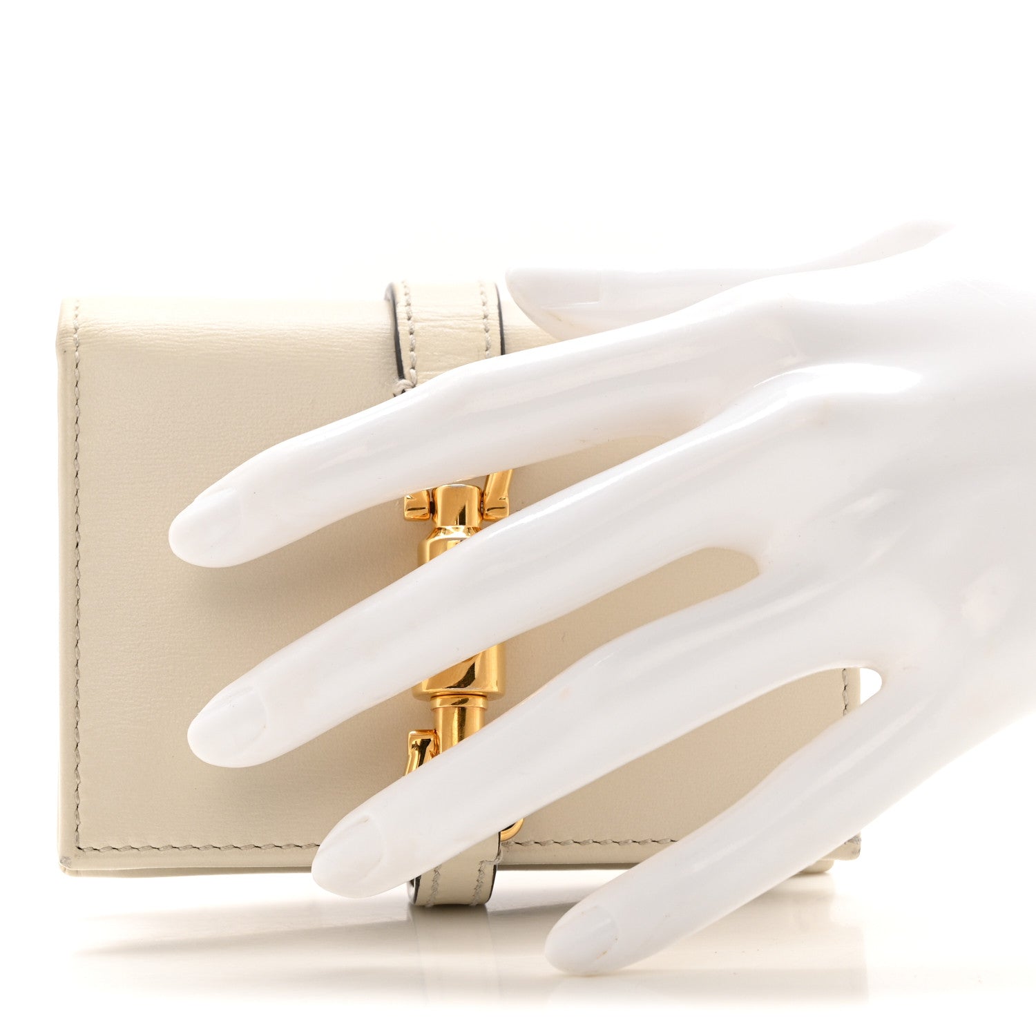 Calfskin Jackie 1961 Card Case Mystic White