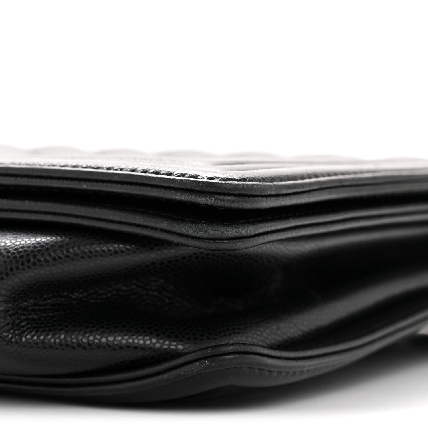 Caviar Quilted Large Boy Flap Black