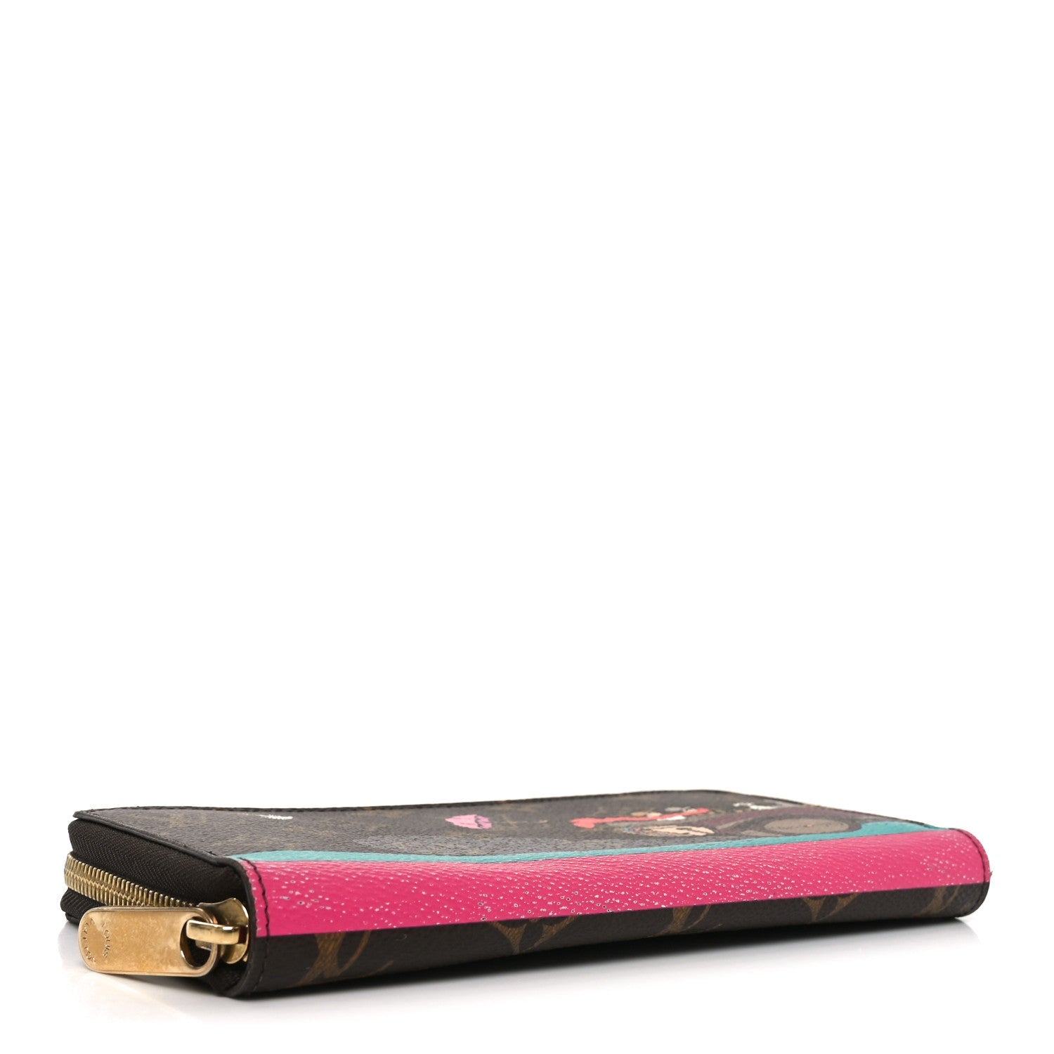 Monogram 2015 Christmas Animation Zippy Wallet Hibiscus