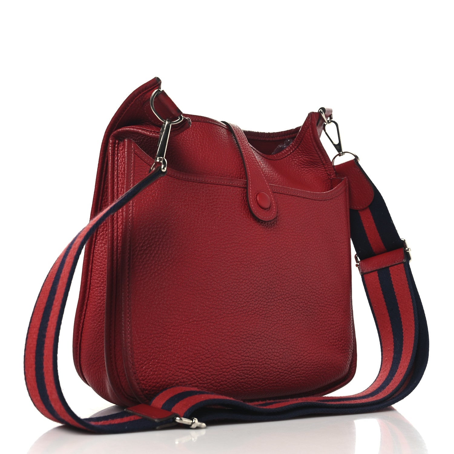 Taurillon Clemence Evelyne III PM Rouge Casaque Bleu Saphir