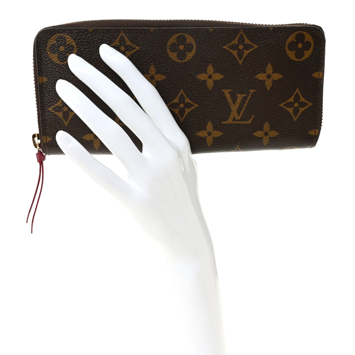 Monogram Clemence Wallet Fuchsia