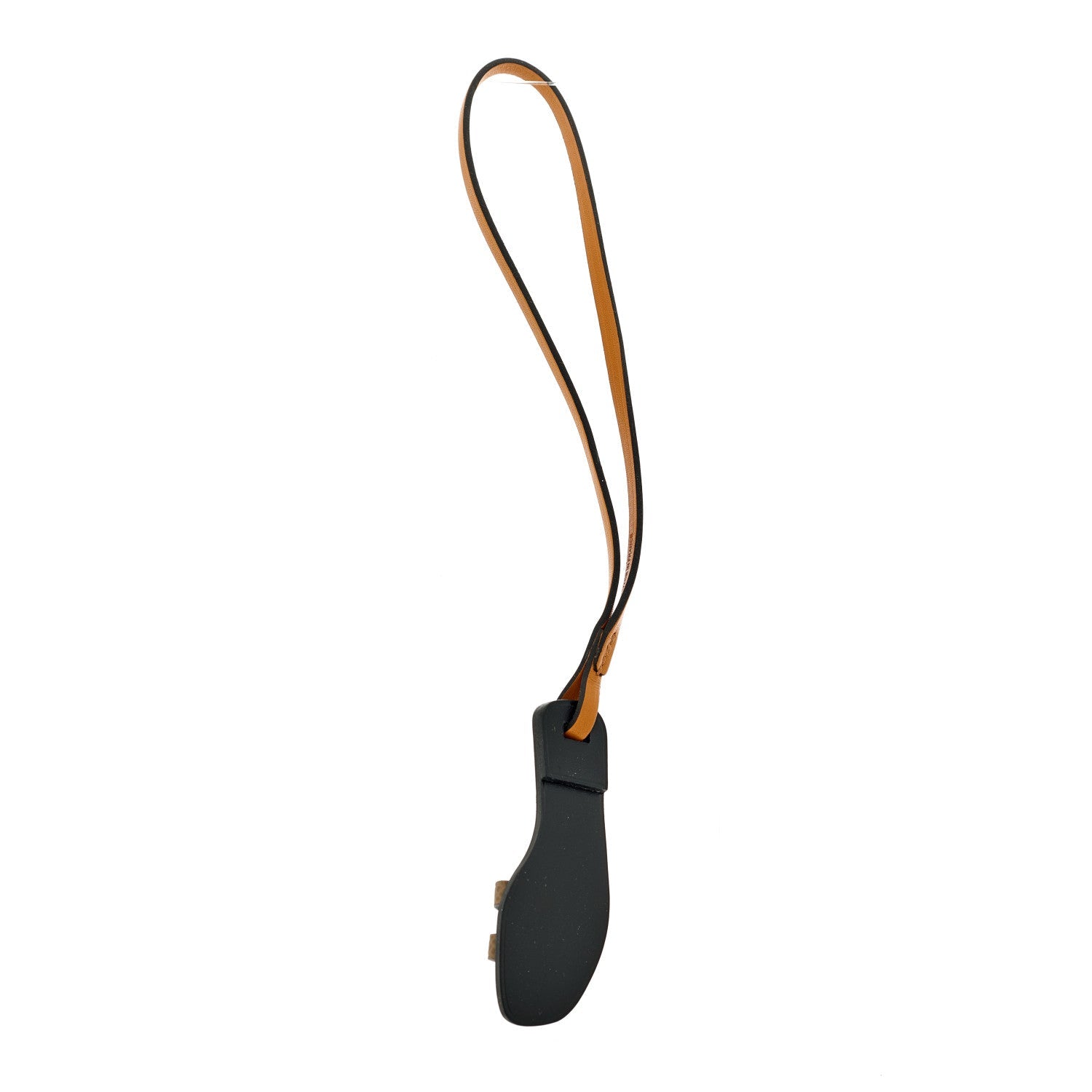 Epsom Butler Calfskin Hunter Oran Nano Bag Charm Etoupe