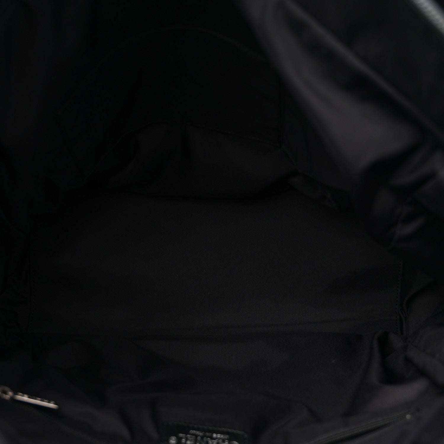 Coated Canvas Quilted Large Paris Biarritz Tote Black