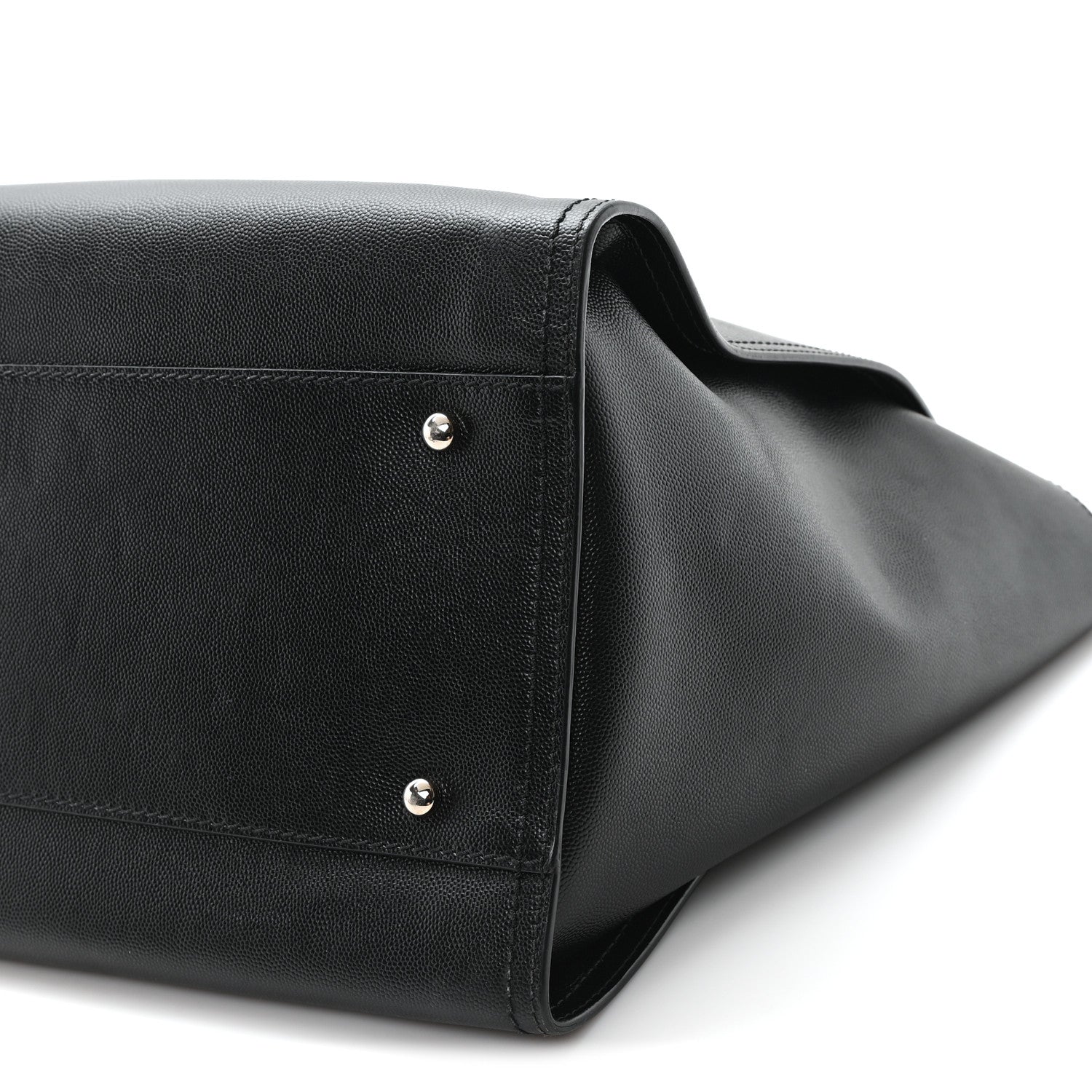 Caviar Medium Studded Deauville Tote Black