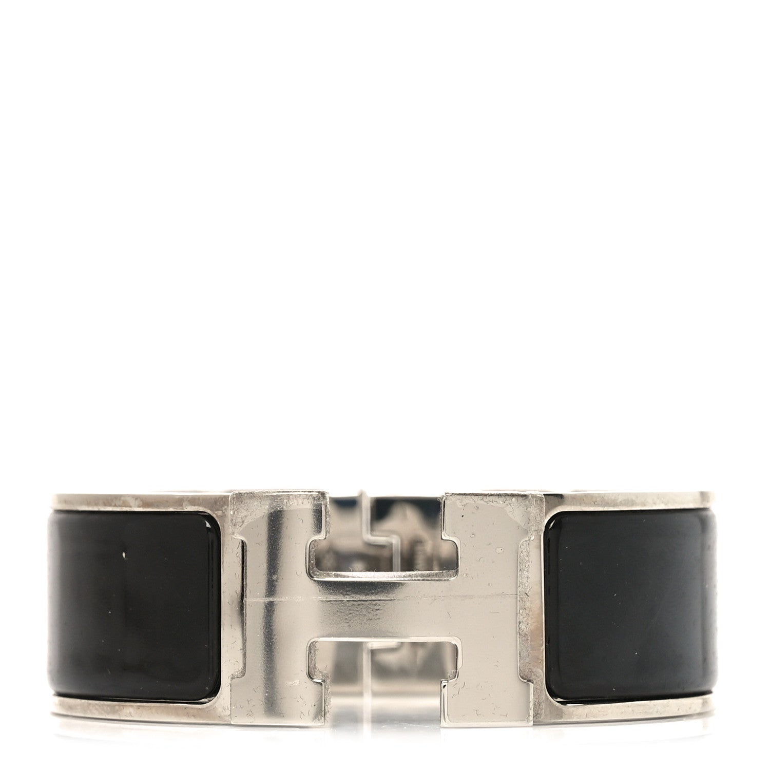 Enamel Wide Clic Clac H Bracelet PM Black