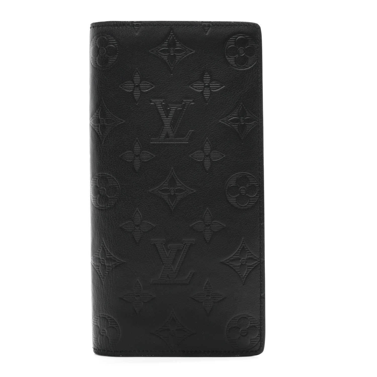 Calfskin Monogram Shadow Brazza Wallet Black