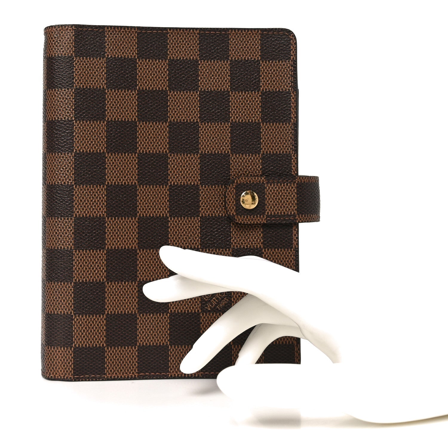 Damier Ebene Medium Ring Agenda Cover