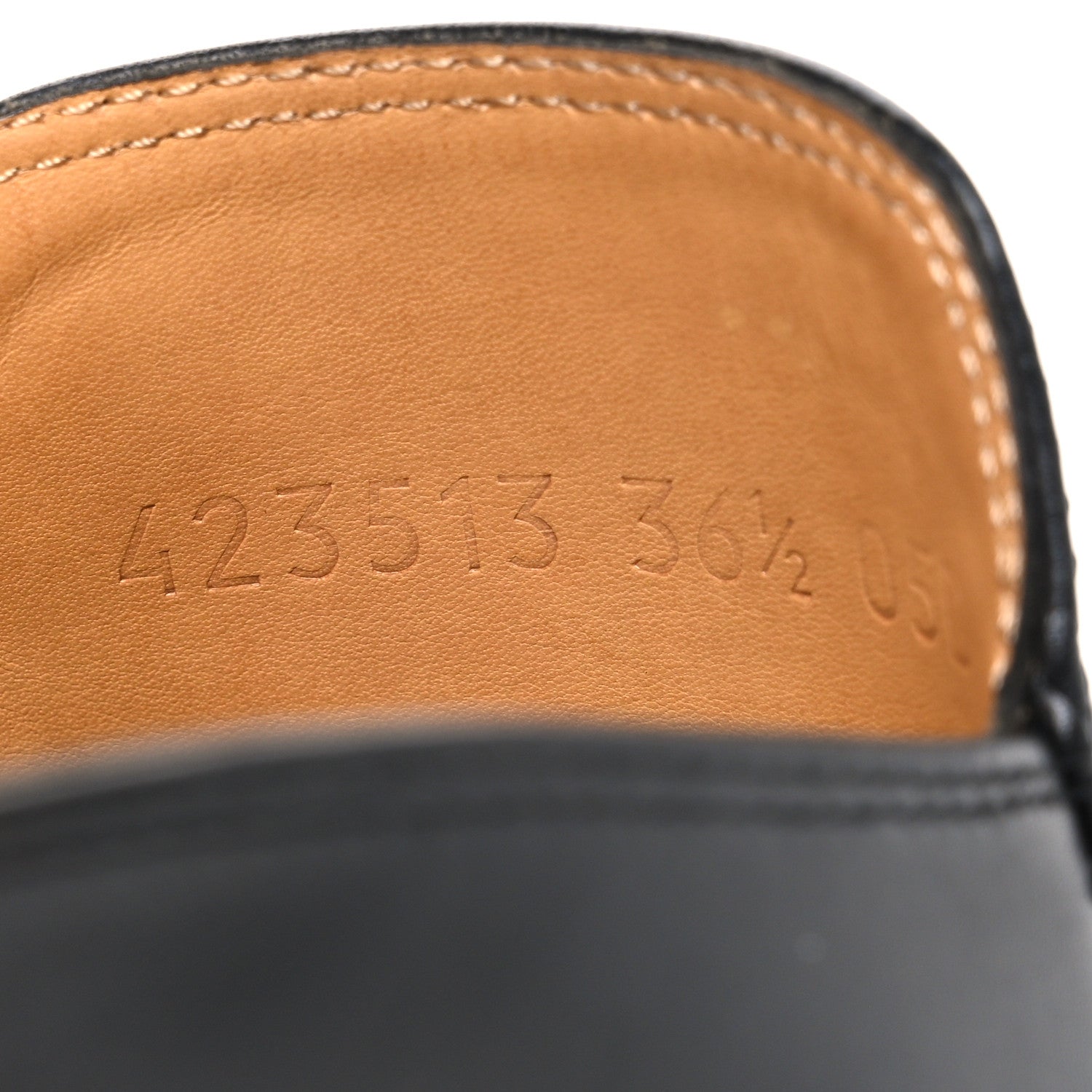 Calfskin Womens Princetown Slippers 36.5 Black