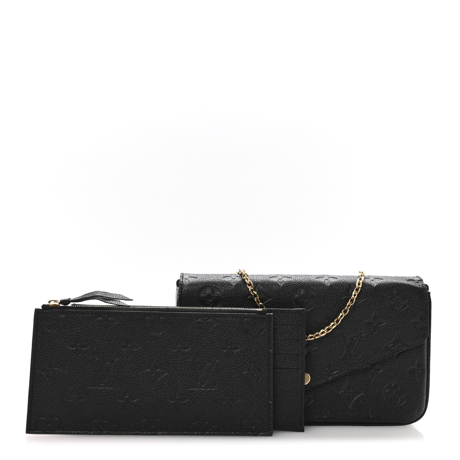 Empreinte Pochette Felicie Chain Wallet Black