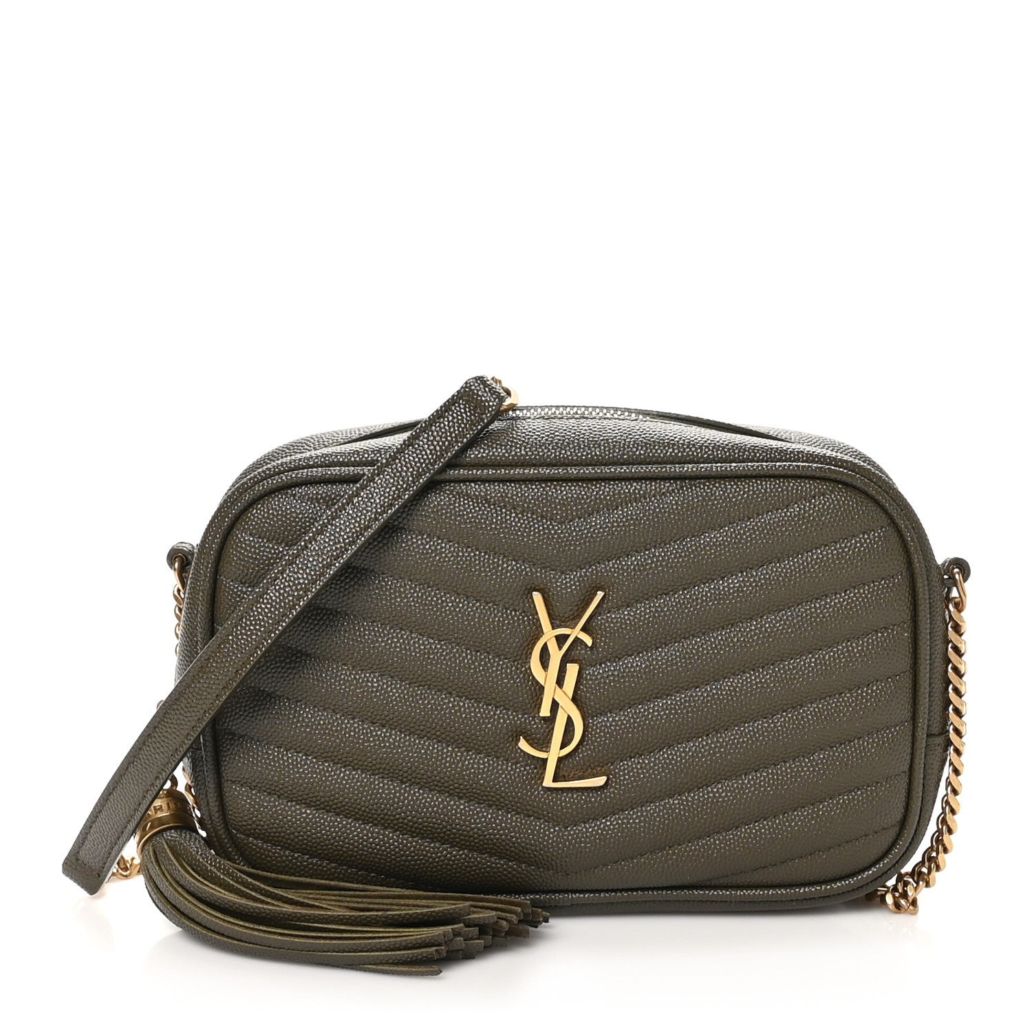 Grain De Poudre Matelasse Monogram Mini Lou Camera Bag Seaweed