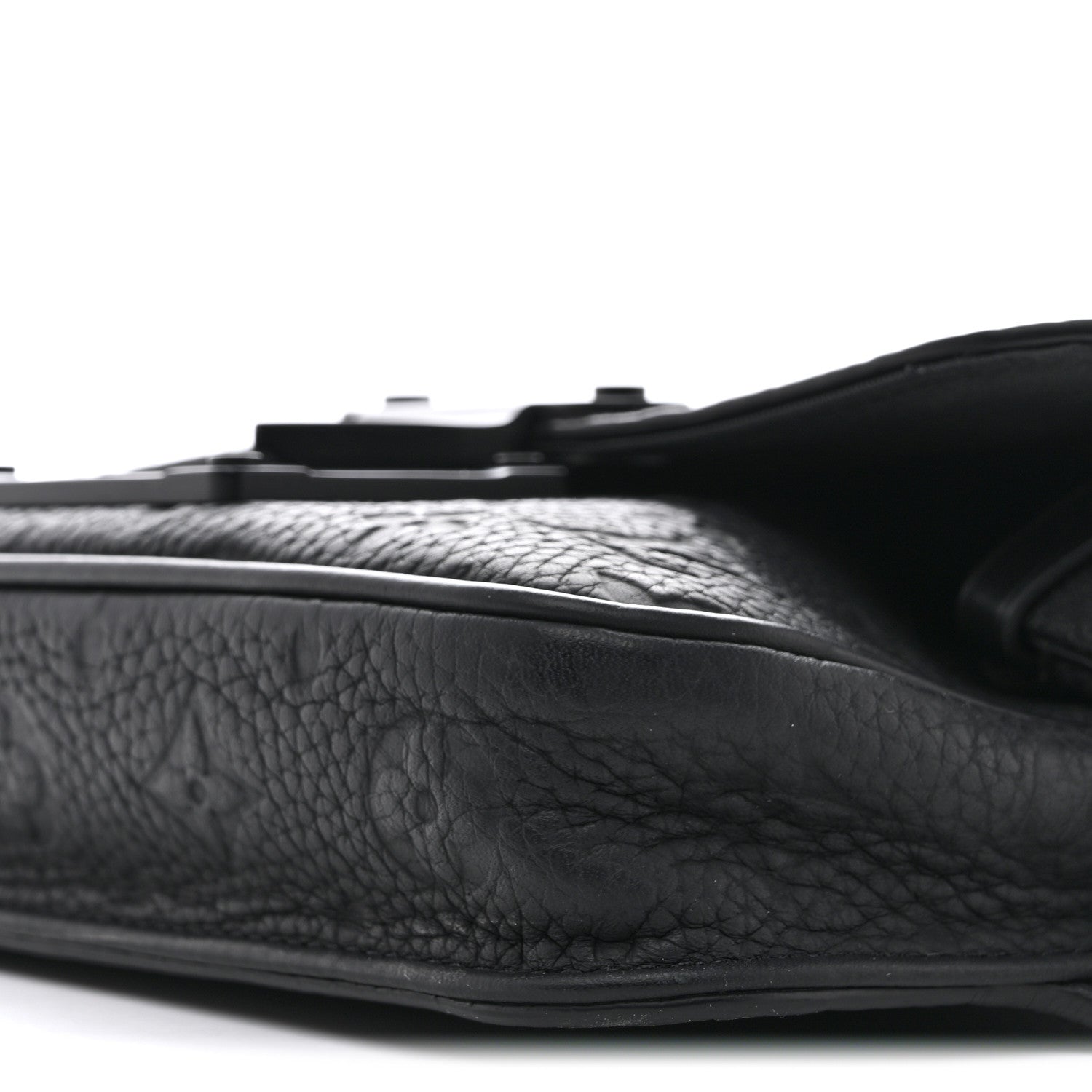 Taurillon Monogram S Lock Sling Bag Black