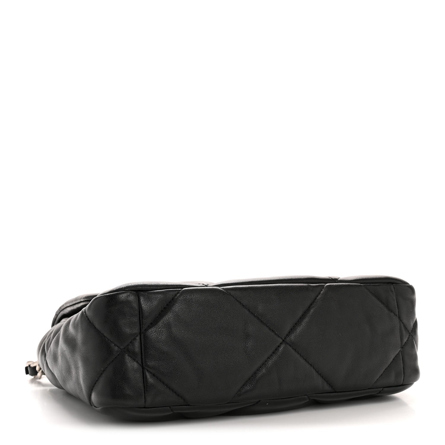Lambskin Quilted Medium Chanel 19 Flap Black