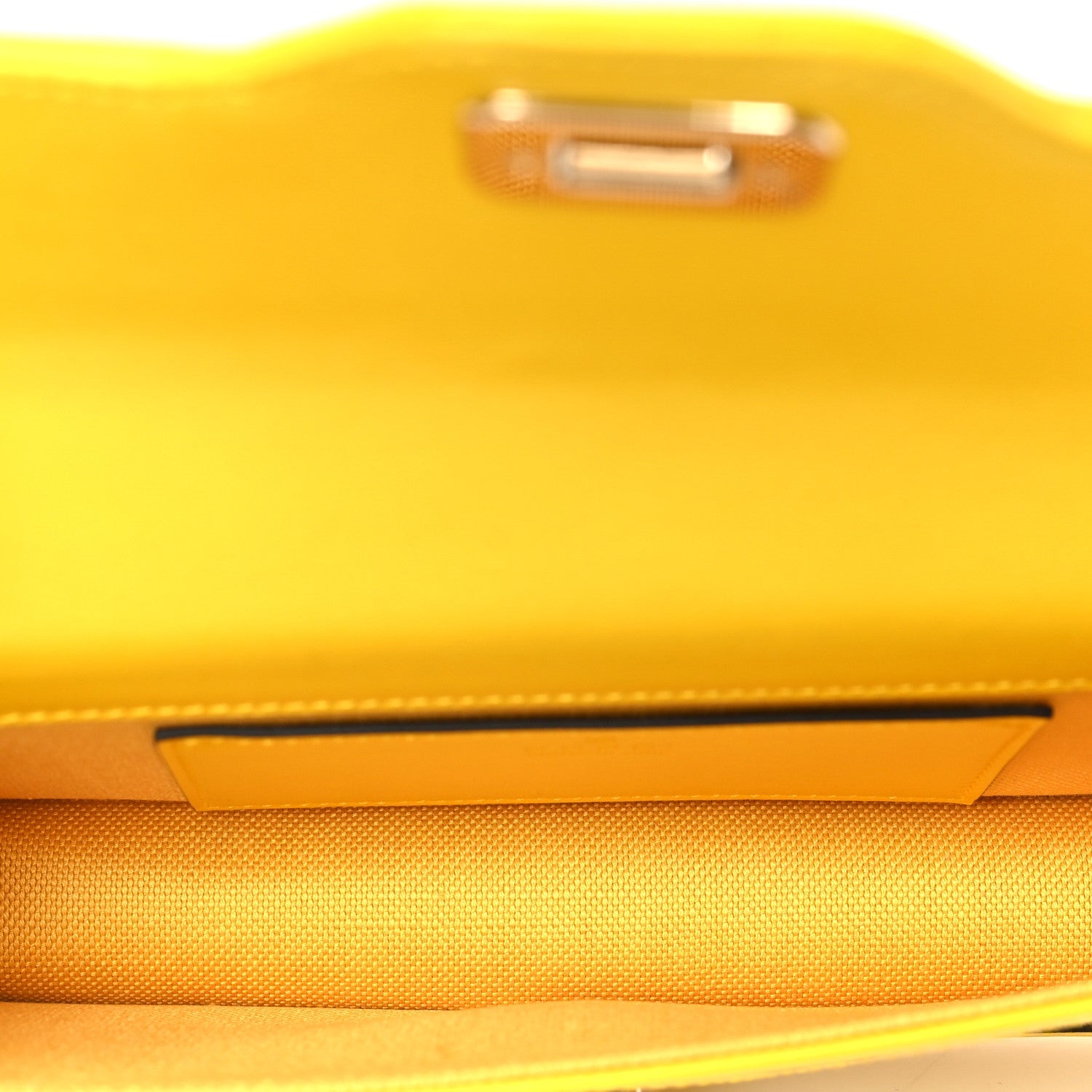 GG Monogram Scratch Lux Calfskin Mini Luce Shoulder Bag Yellow