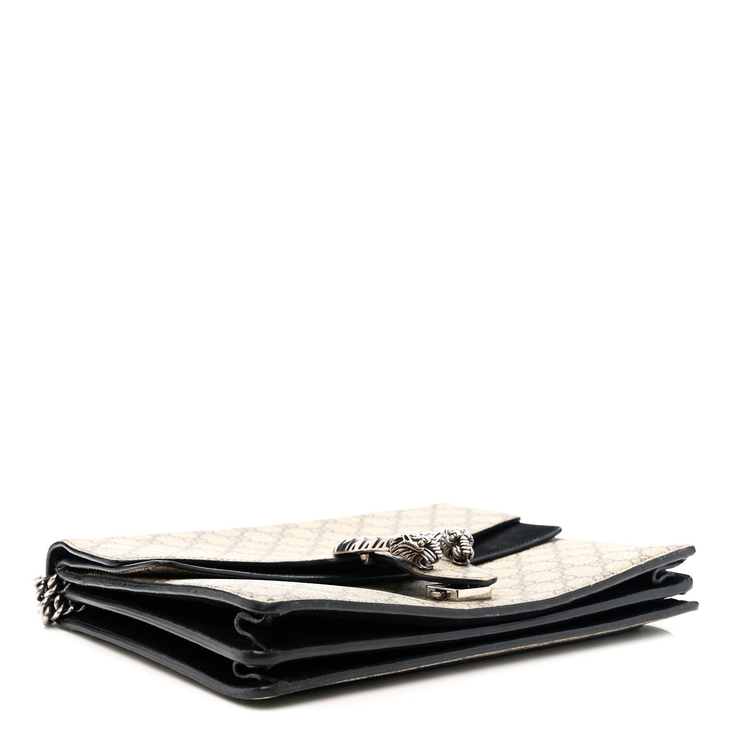 GG Supreme Monogram Medium Dionysus Shoulder Bag Black