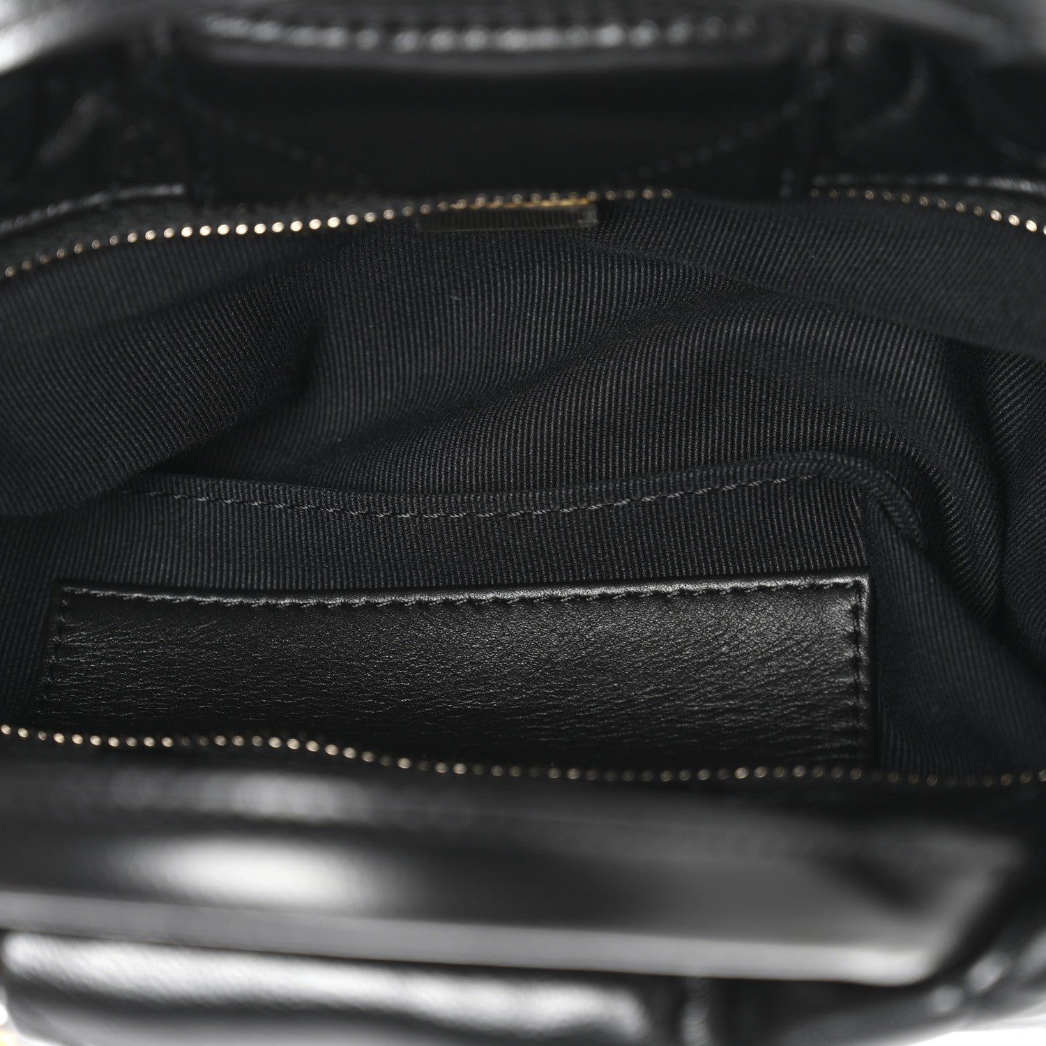Lambskin Quilted Mini Bow Bag Black