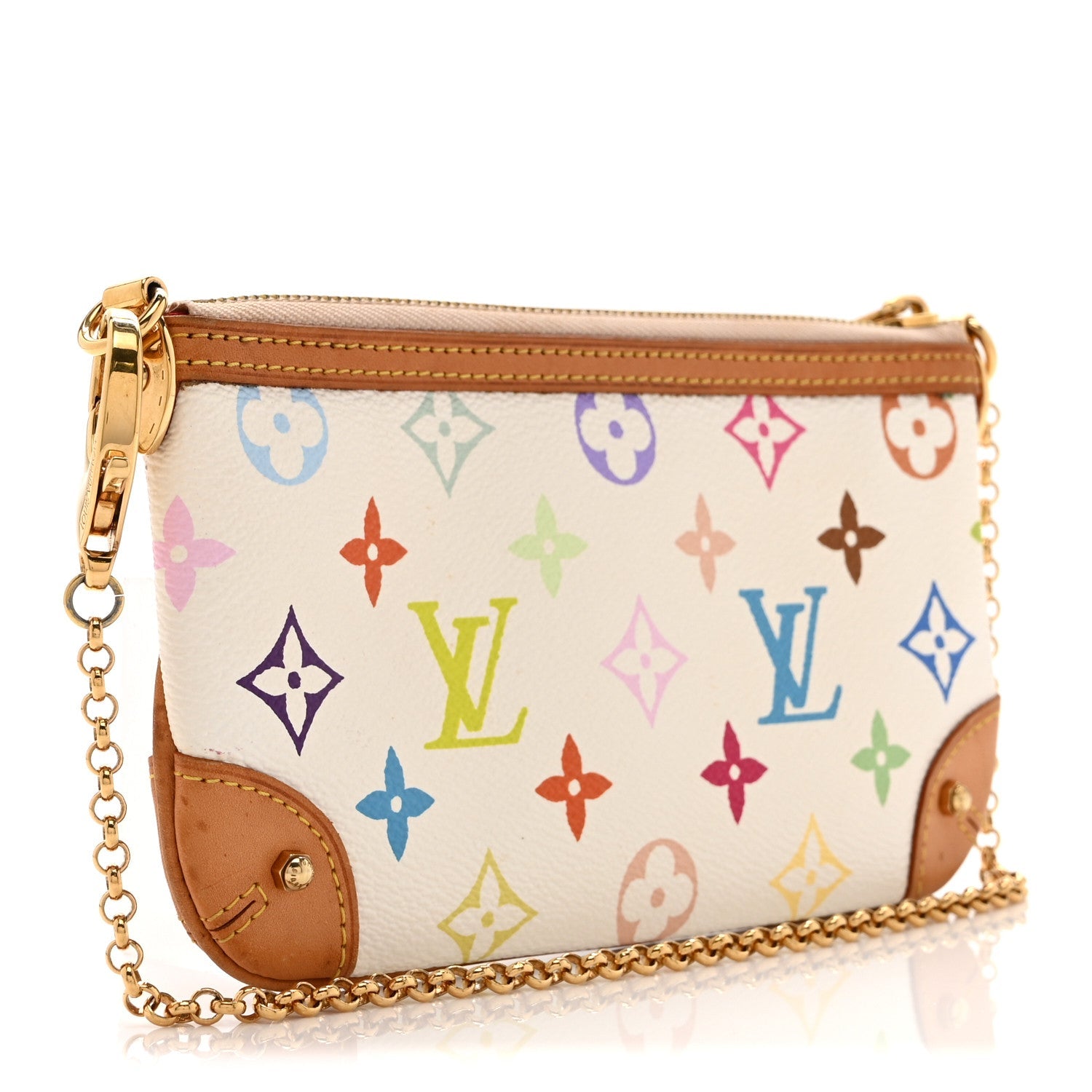 Monogram Multicolor Pochette Milla MM White