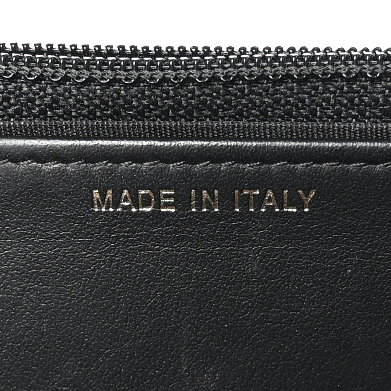 Crackled Patent Calfskin Quilted Pearl Wallet On Chain WOC Black