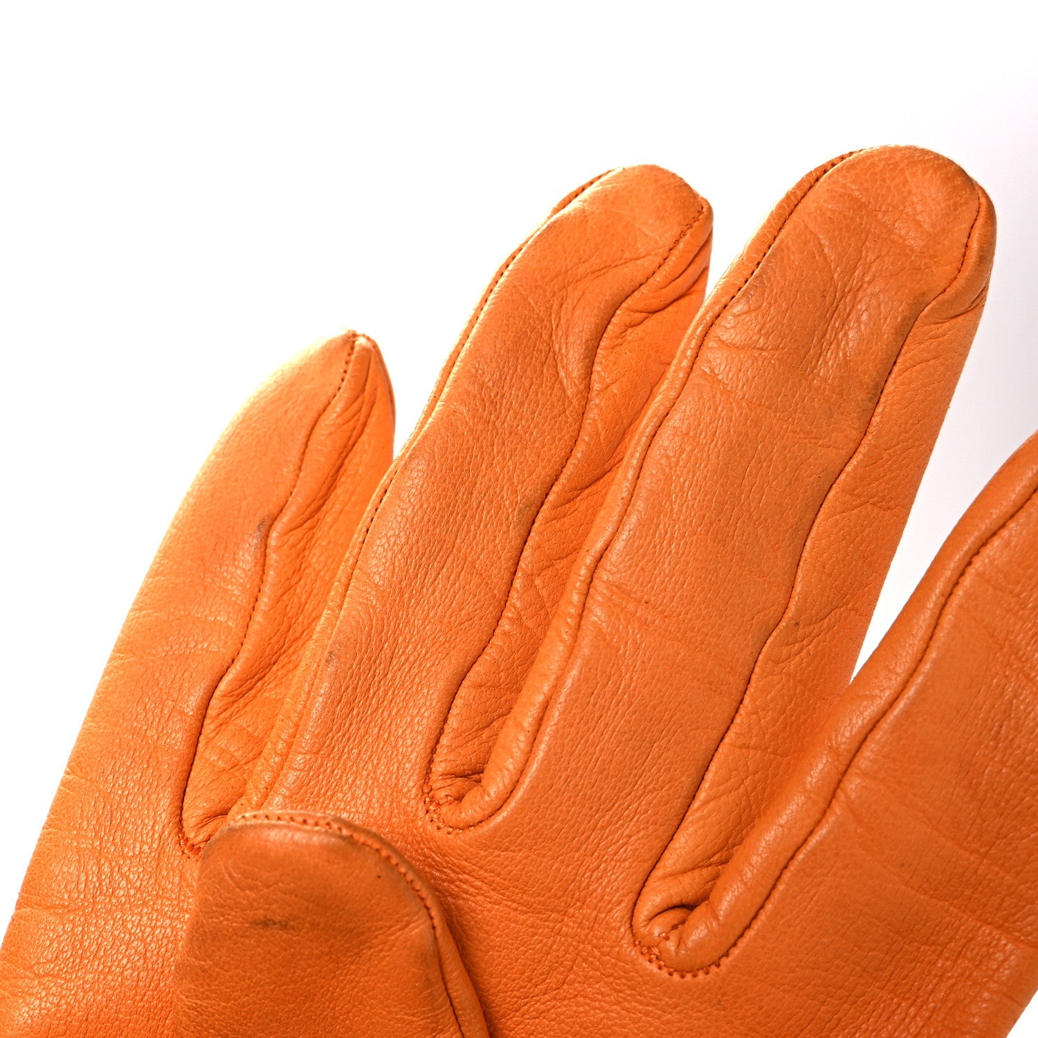 Lambskin Gloves 8 Orange