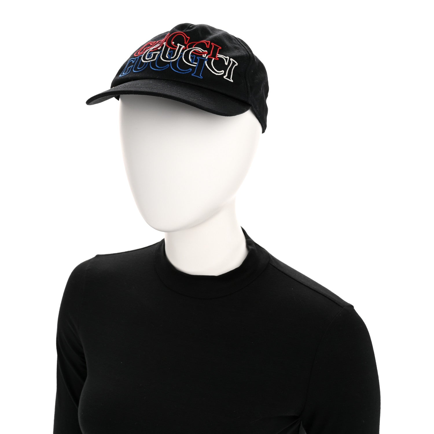 Cotton Embroidered Baseball Hat S Blue Red White