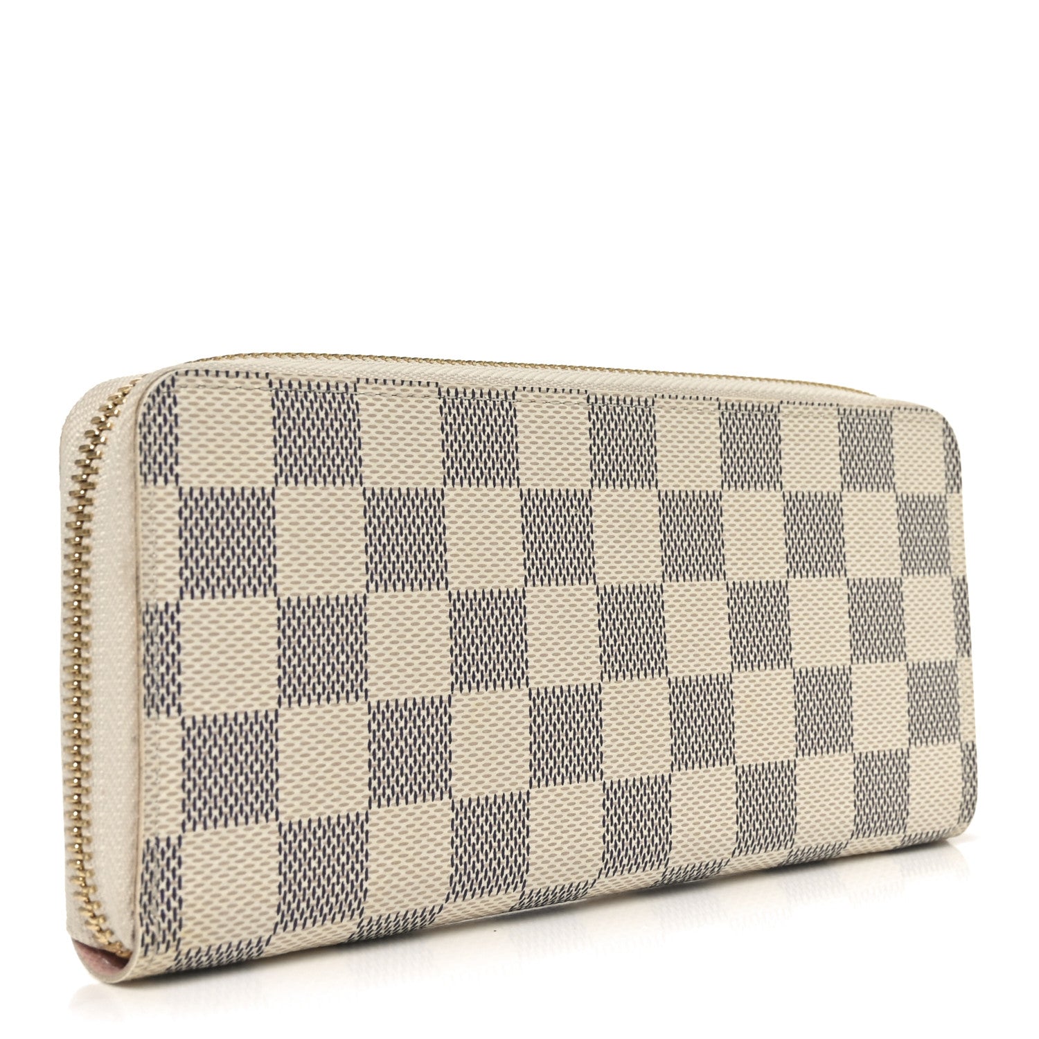 Damier Azur Clemence Wallet Rose Ballerine