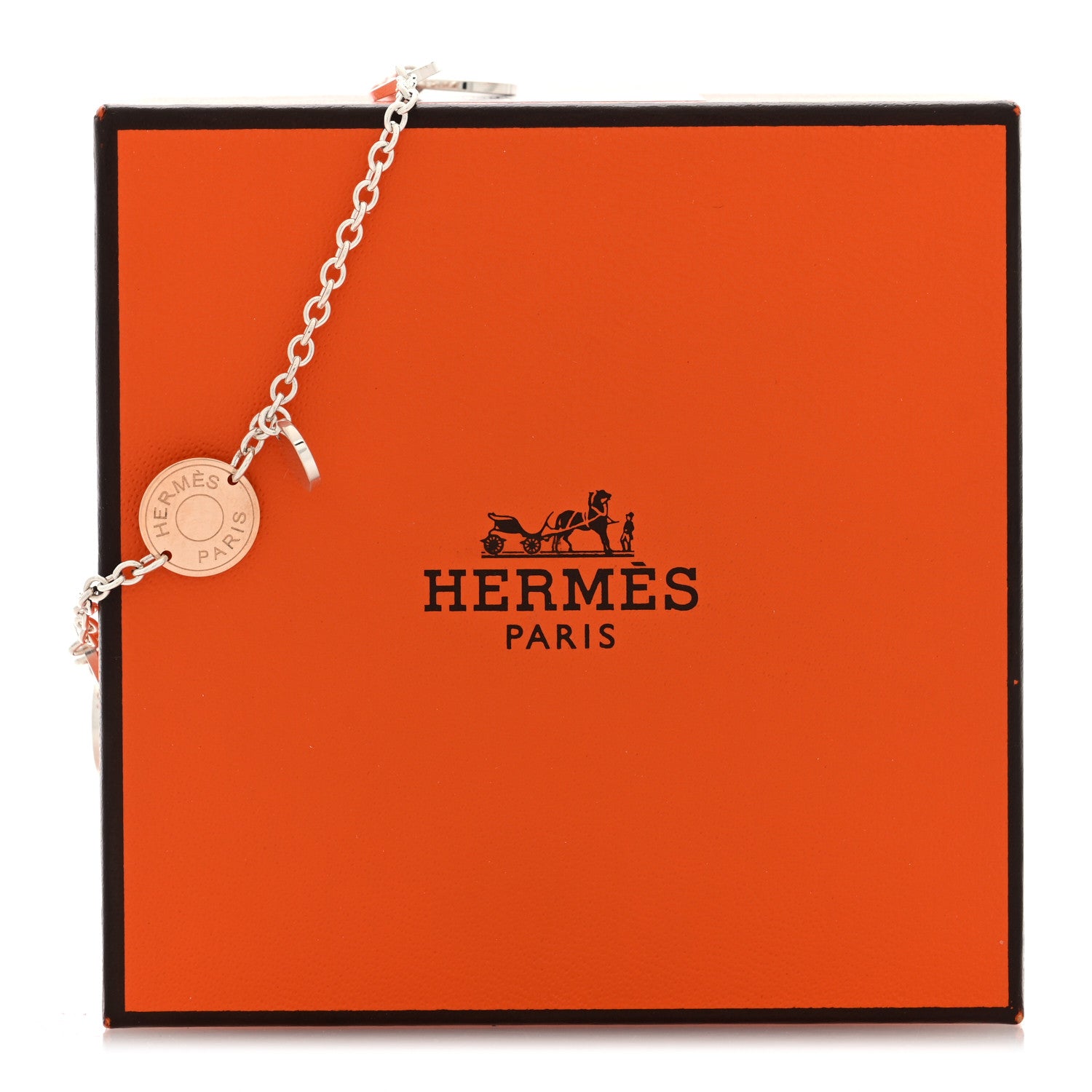 Sterling Silver 18K Rose Gold Ex-Libris Bracelet LG