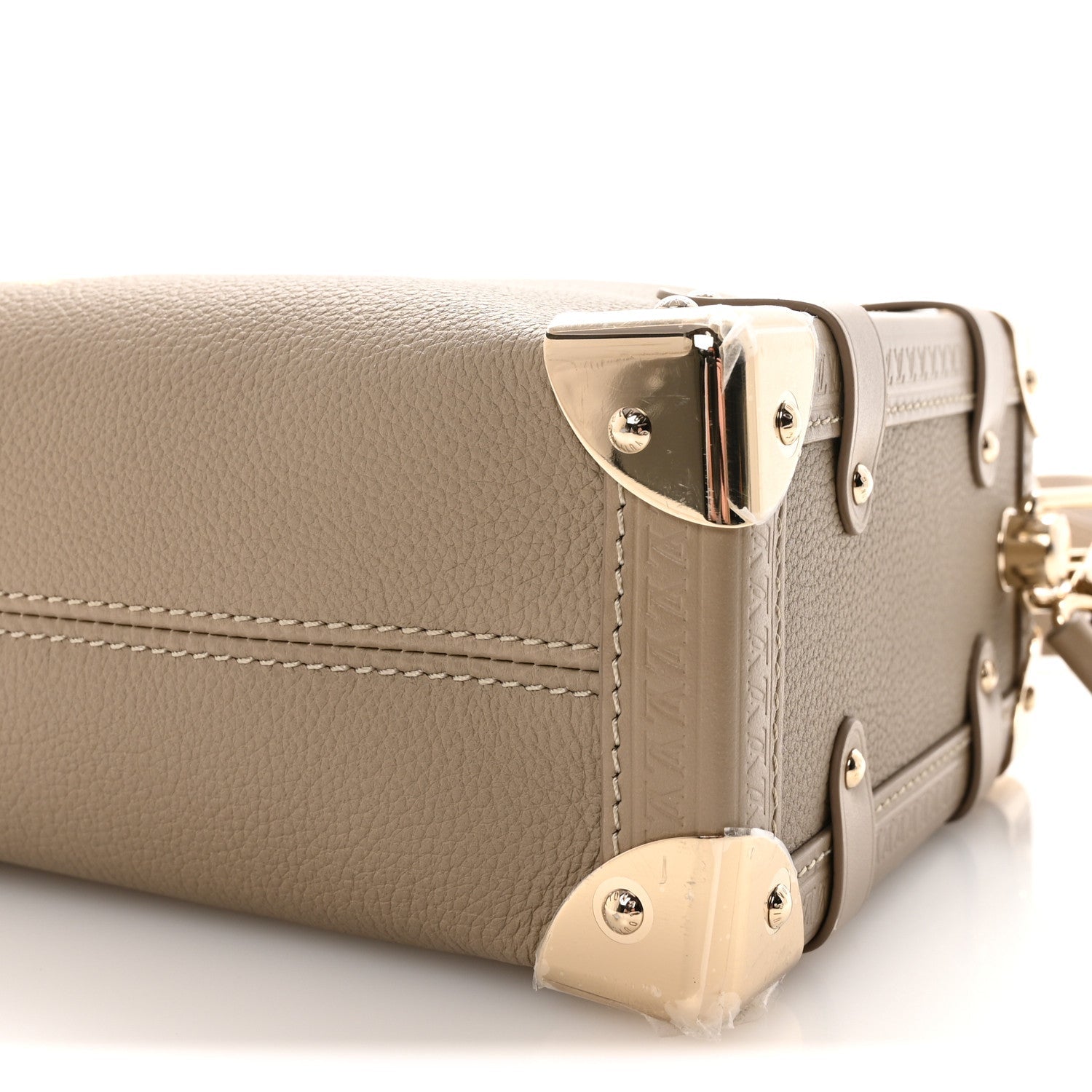 Calfskin Side Trunk MM Taupe