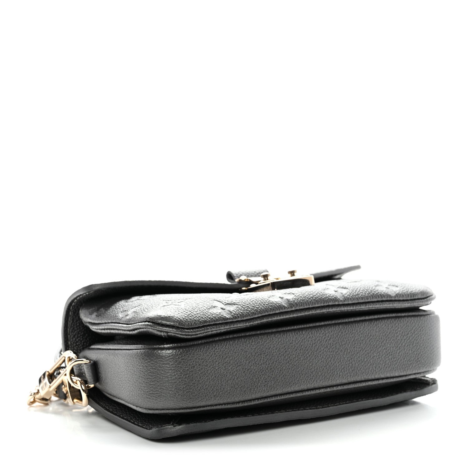 Shimmery Empreinte LV Ski Pochette Metis East West Gun Metal
