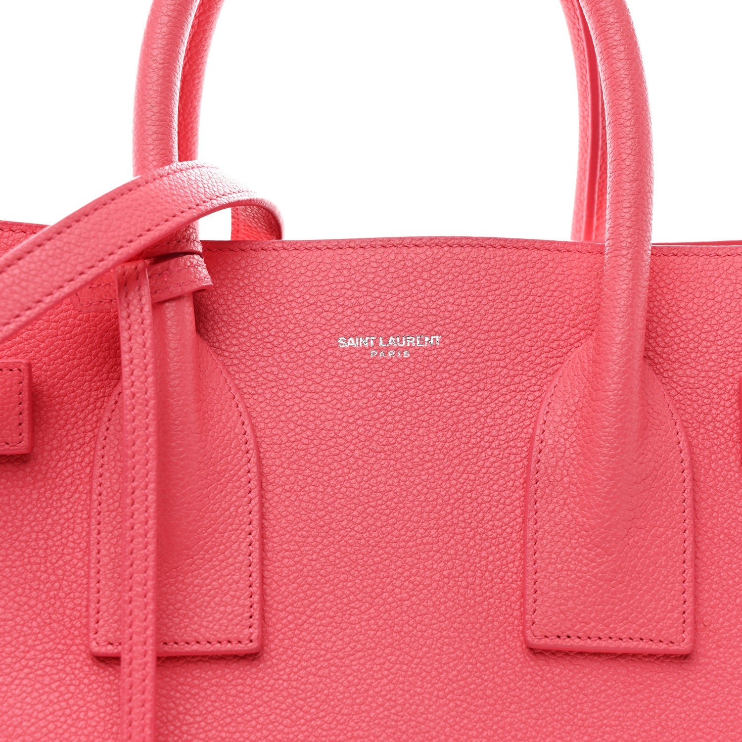 Grained Calfskin Small Sac De Jour Rose Clair