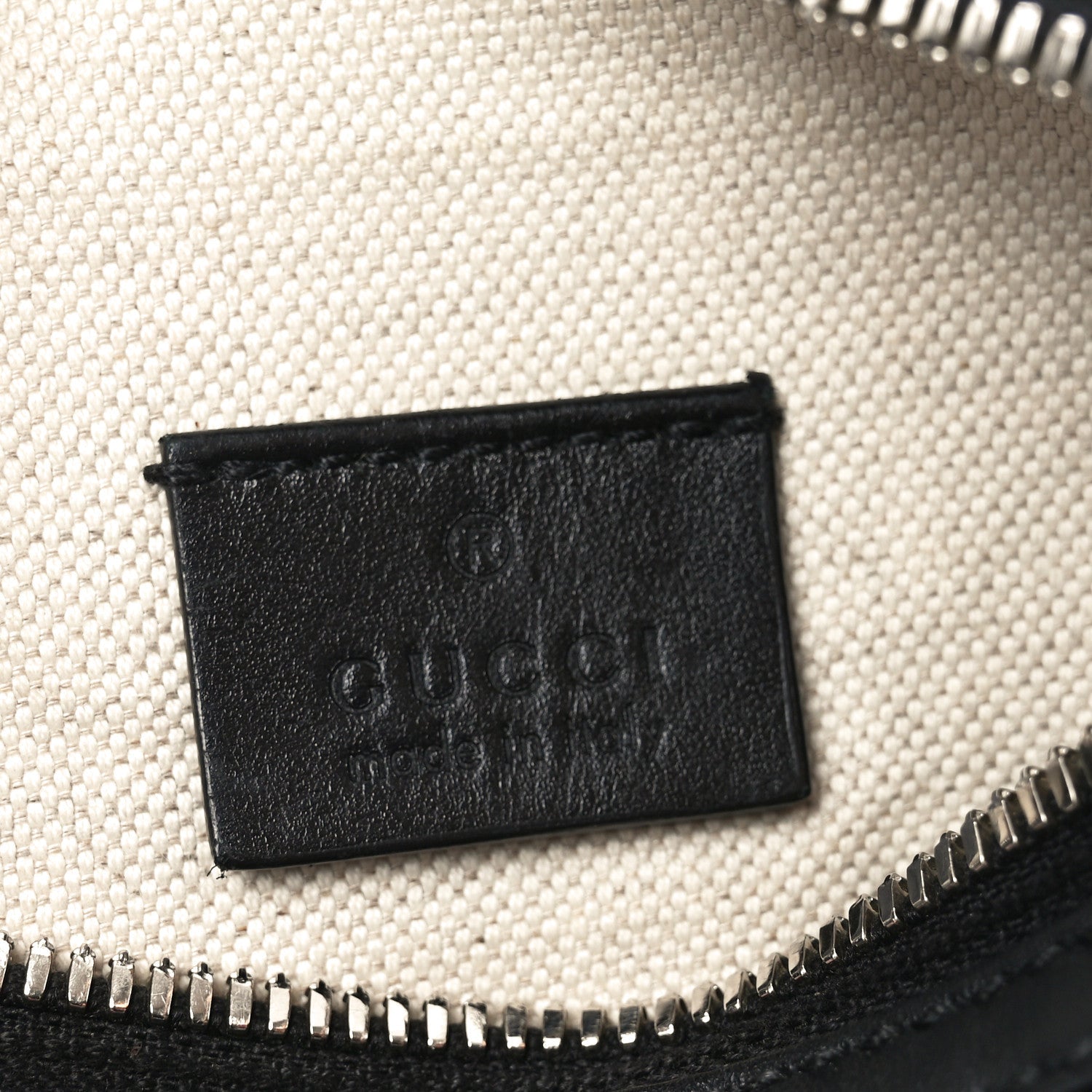 Calfskin GG Tennis Embossed Belt Bag Black