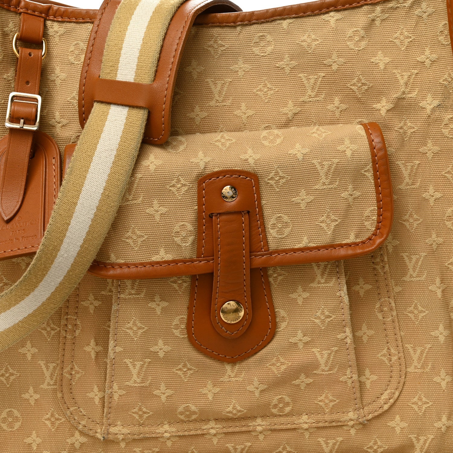 Mini Monogram Besace Mary Kate Beige