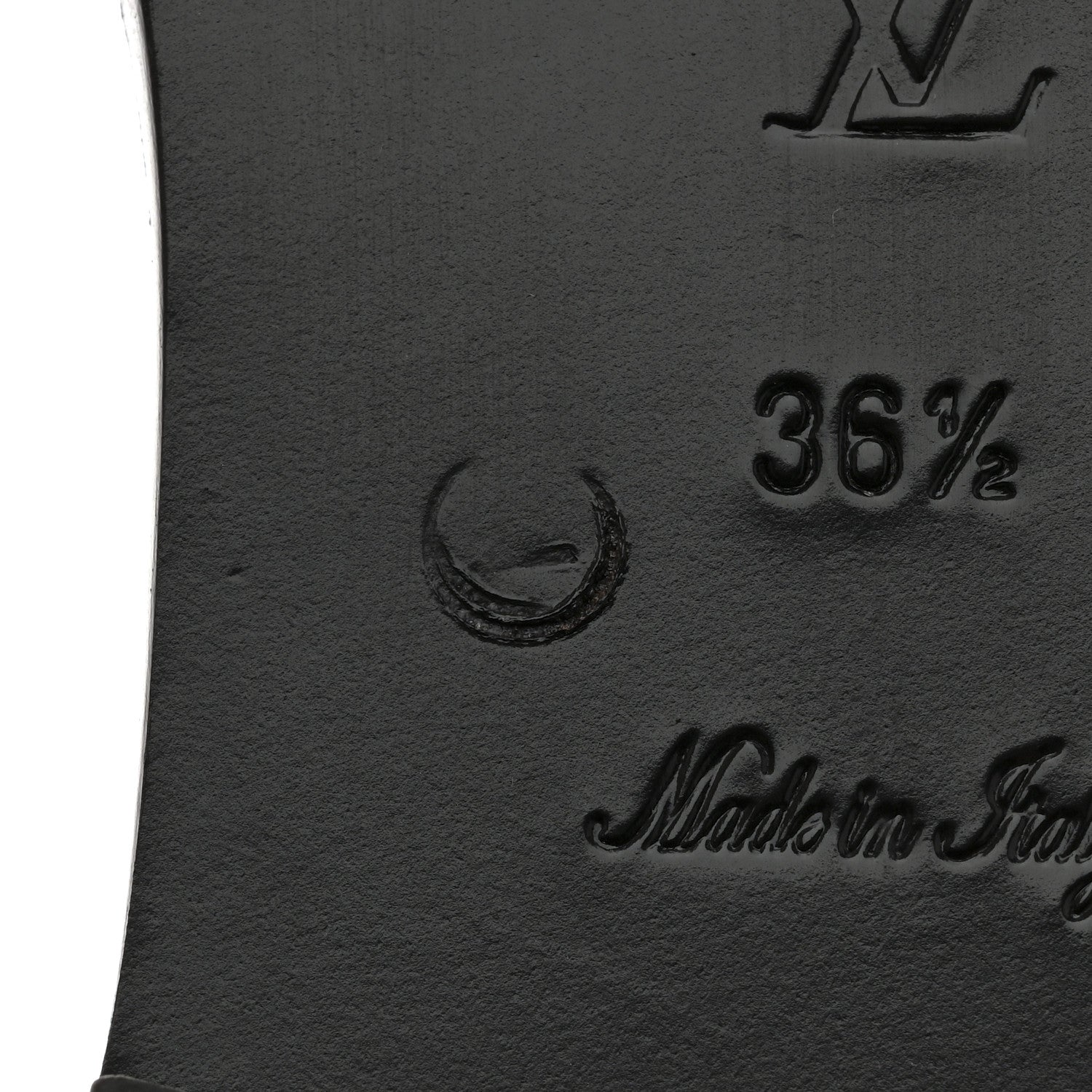Patent Monogram Lock It Flat Mules 36.5