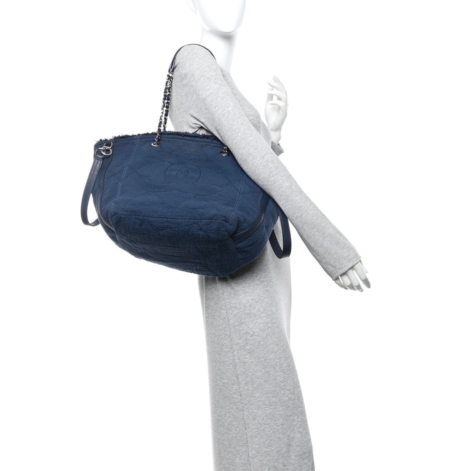 Canvas Small Double Face Tote Navy