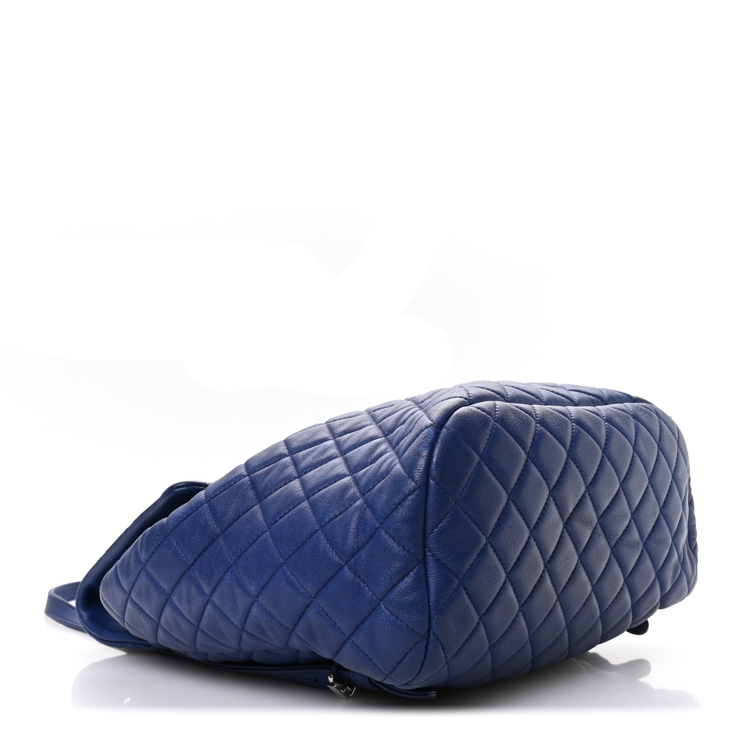 Lambskin Quilted Large Urban Spirit Backpack Blue