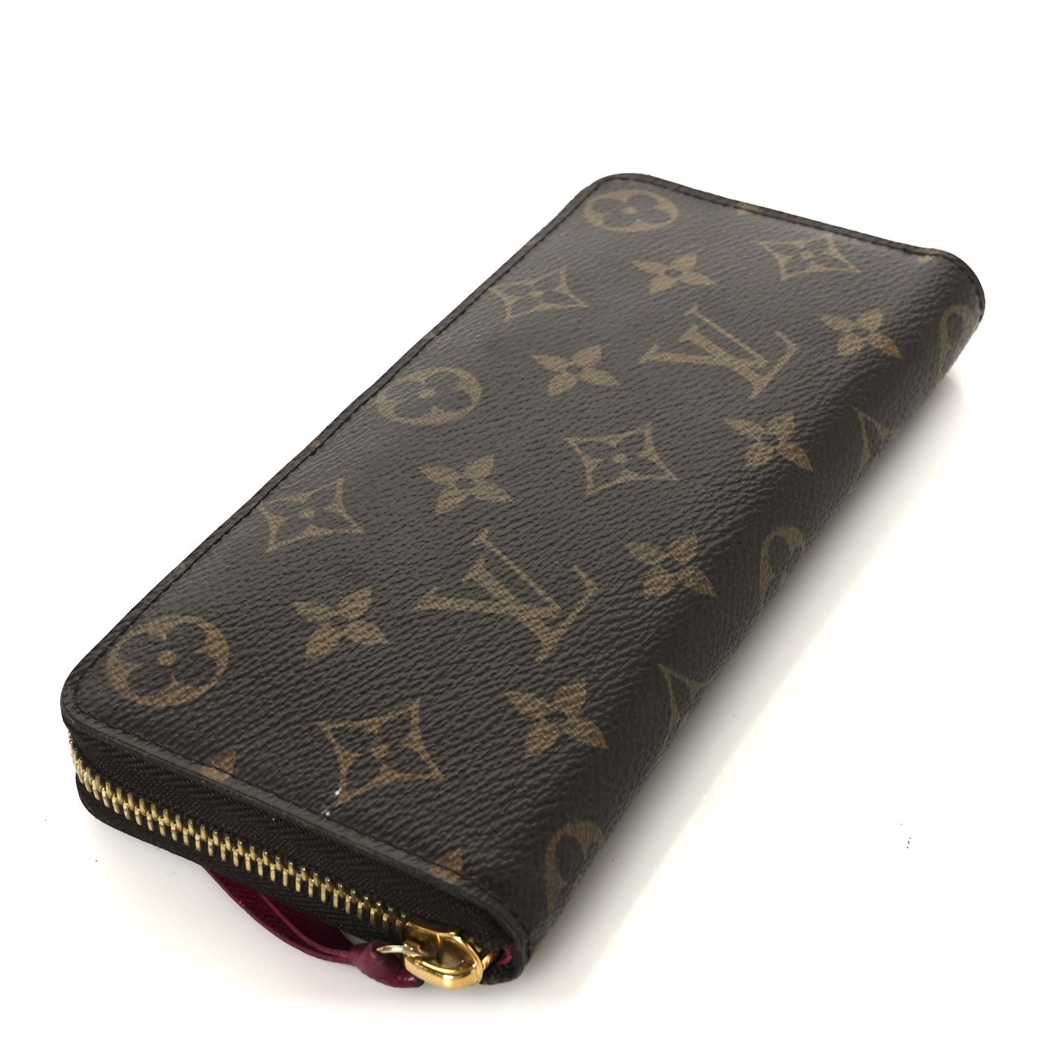 Monogram Clemence Wallet Fuchsia