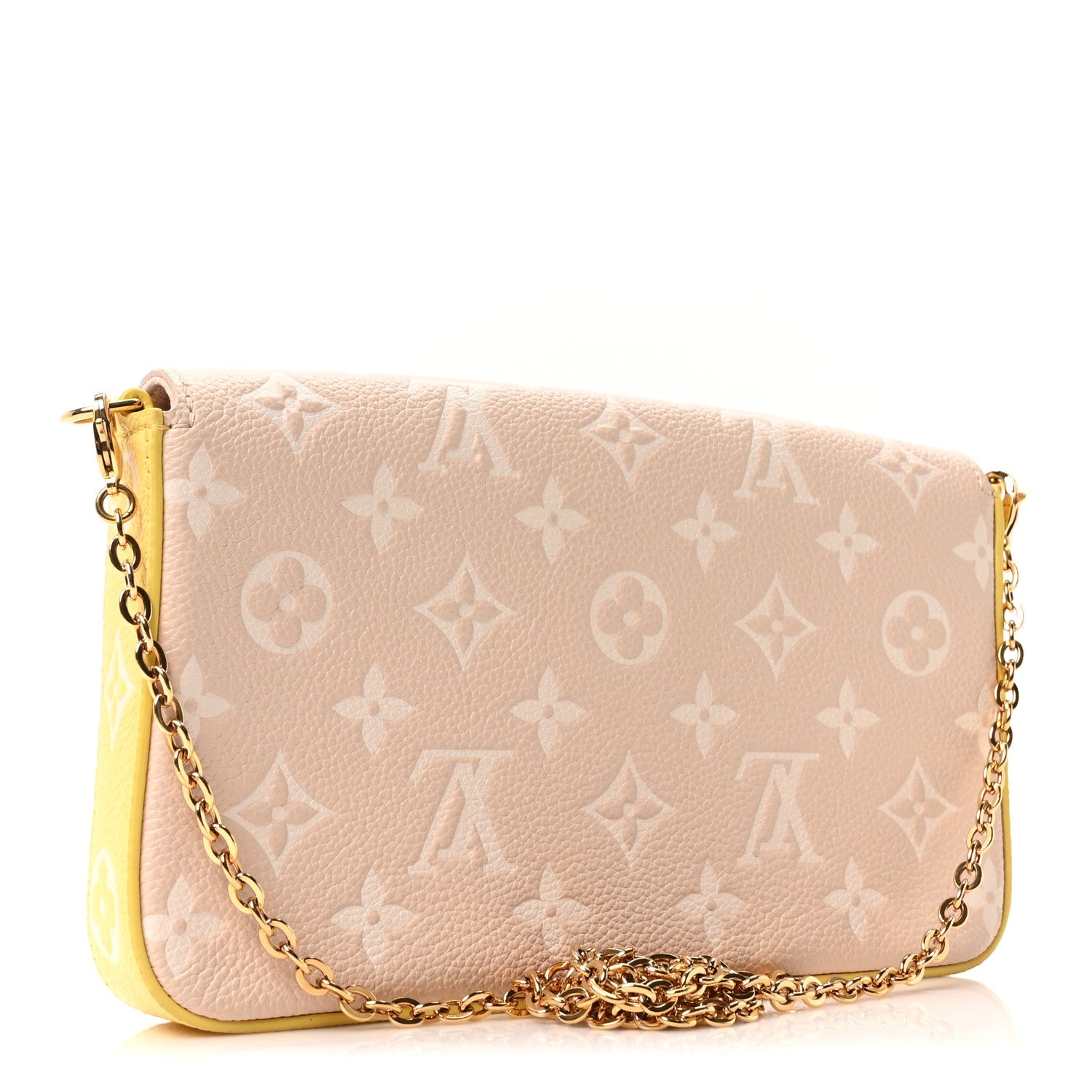 Empreinte Spring in the City Felicie Pochette Chain Wallet Pink Beige Yellow