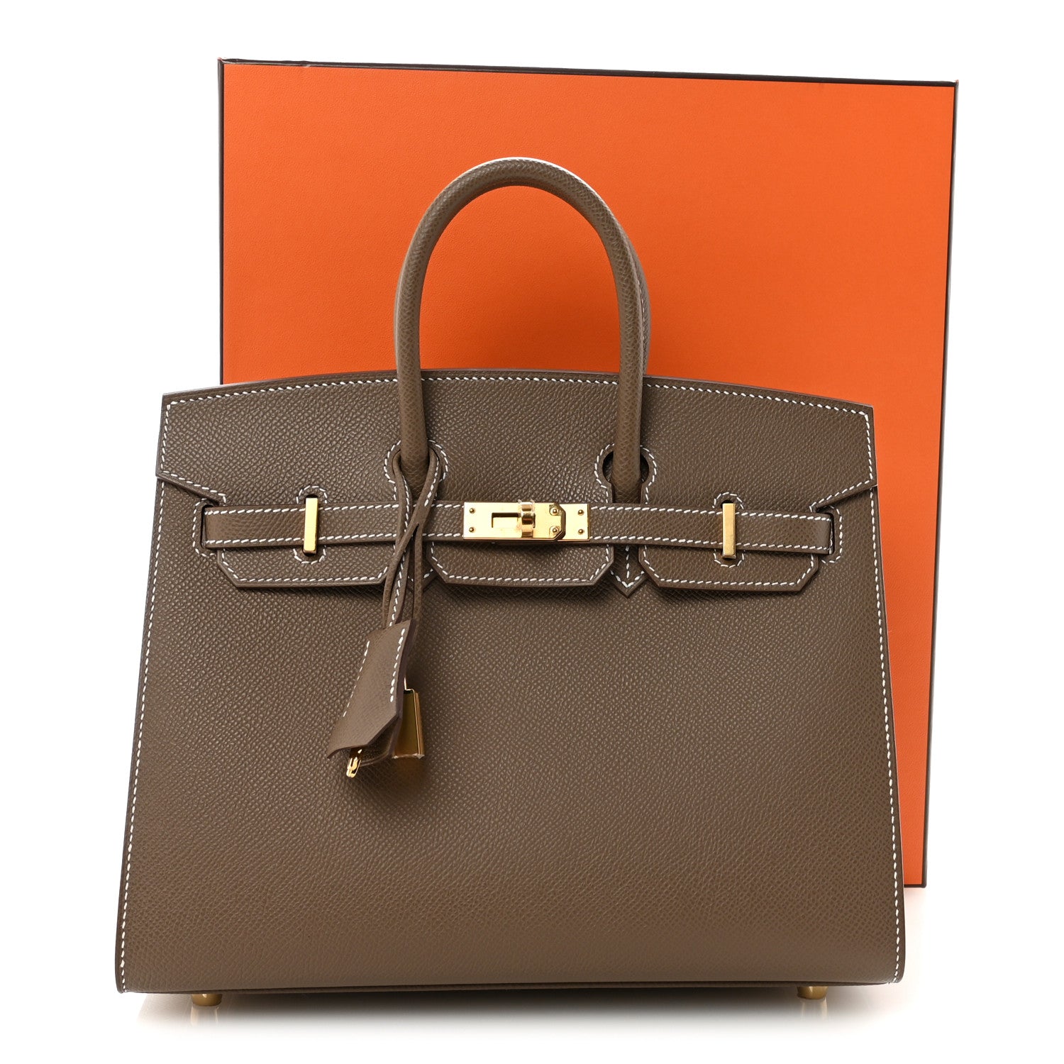 Epsom Birkin Sellier 25 Etoupe