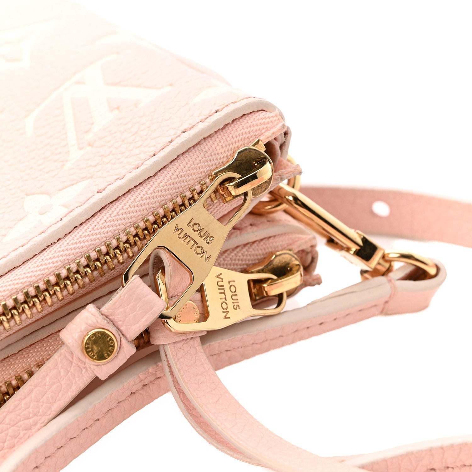 Empreinte Monogram Double Zip Pochette Rose