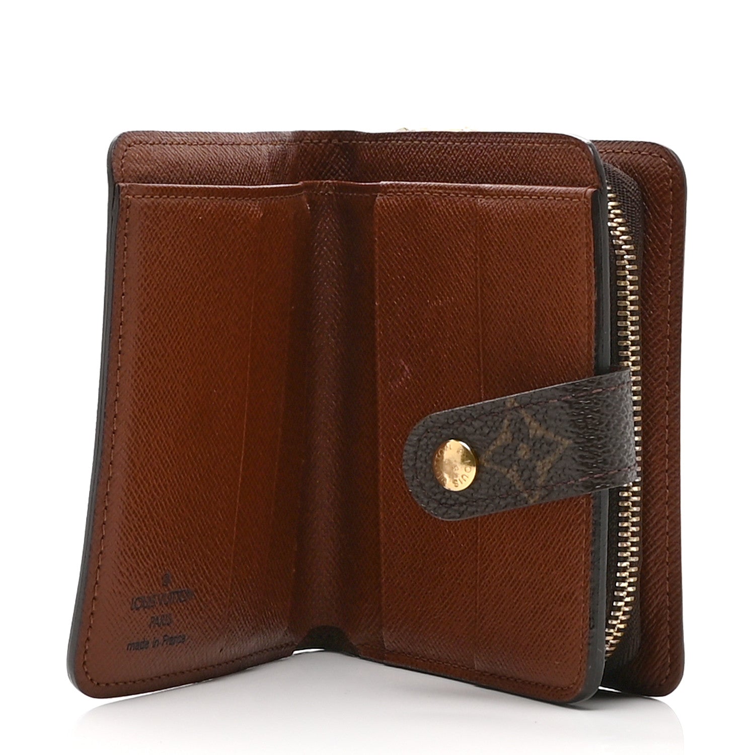Monogram Compact Zippe Zipped Wallet