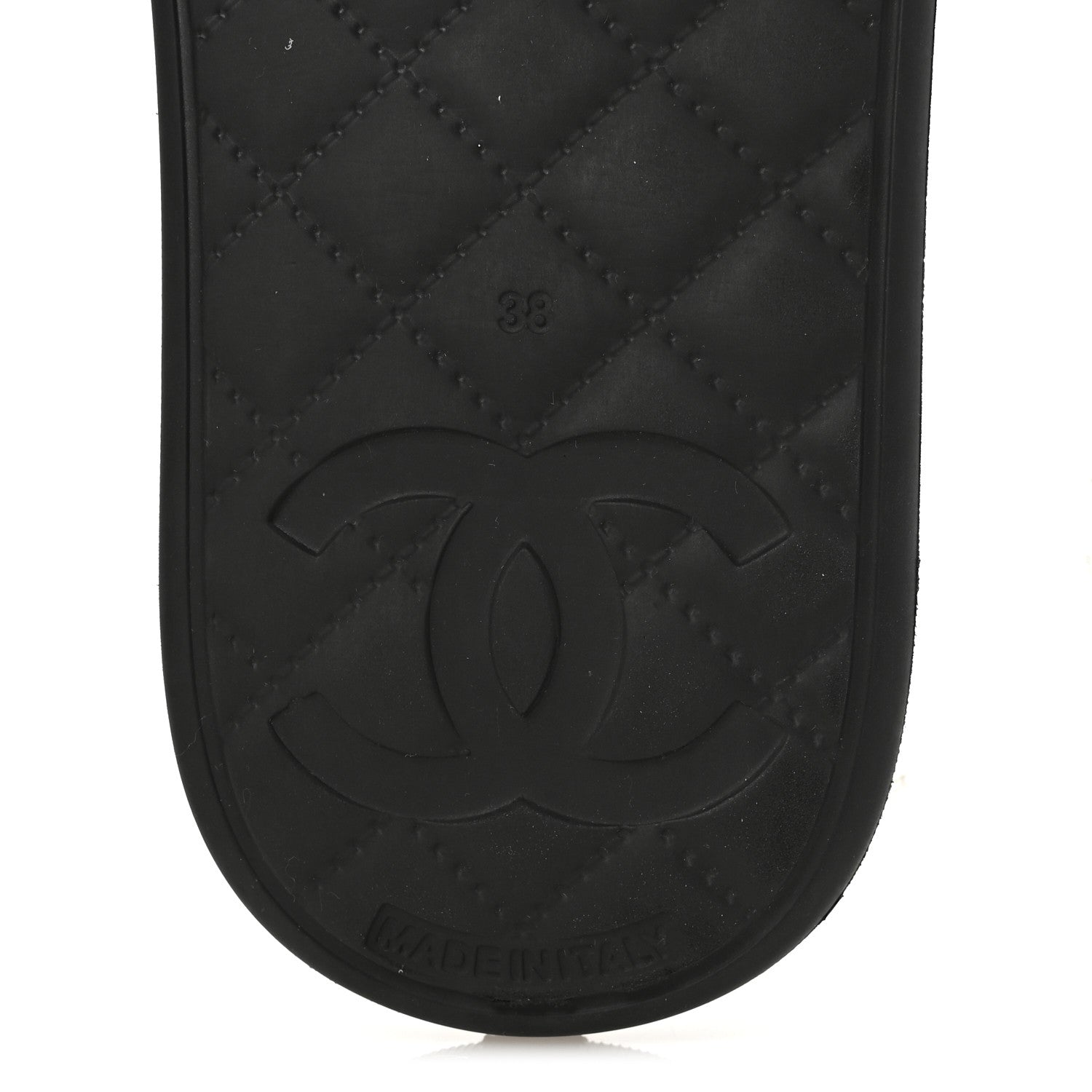 Thermoplastic PVC Camellia Mule Sandals 38 Black Ivory