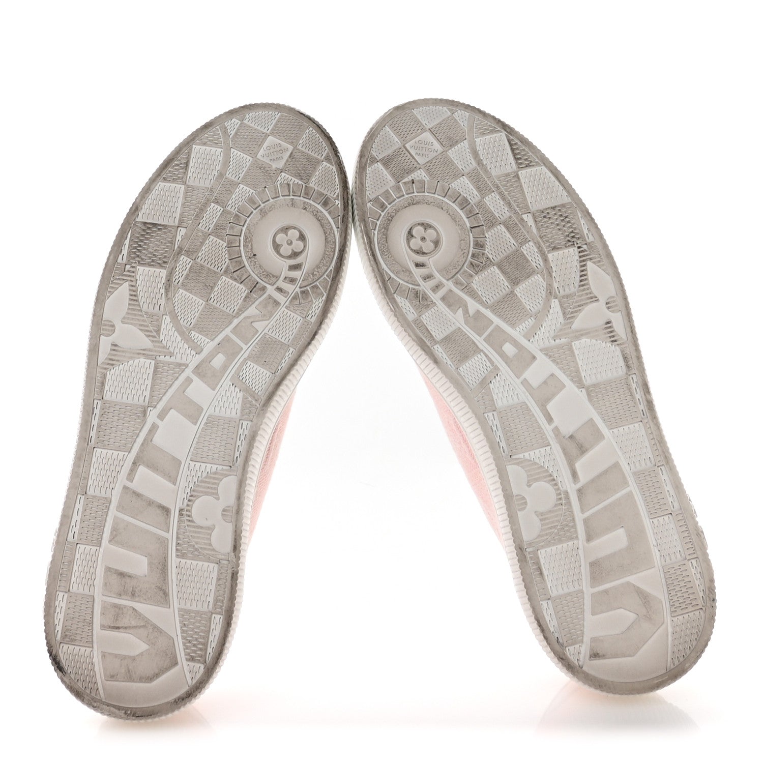 Denim Monogram Lagoon Sneakers 35 Pink