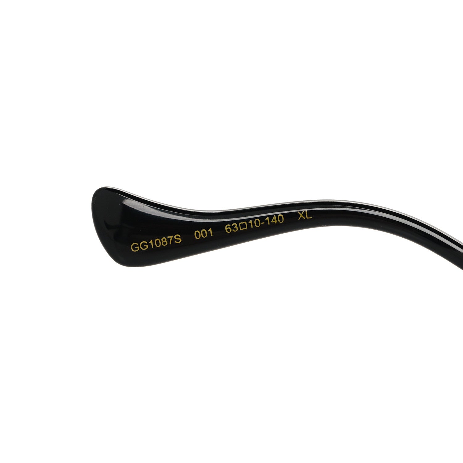 Metal Navigator Square Sunglasses GG1087S Gold Black