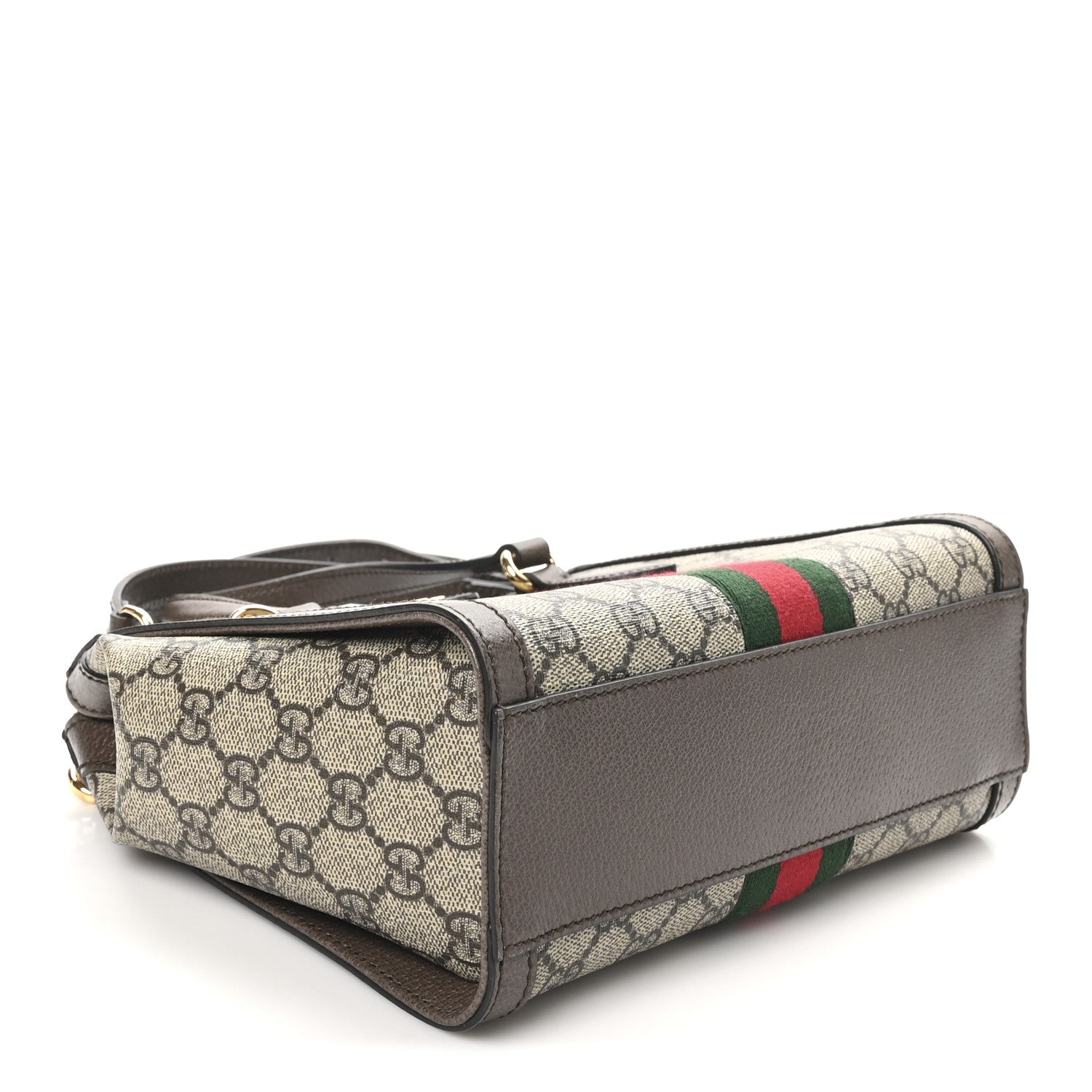 GG Supreme Monogram Small Ophidia Tote Bag Brown