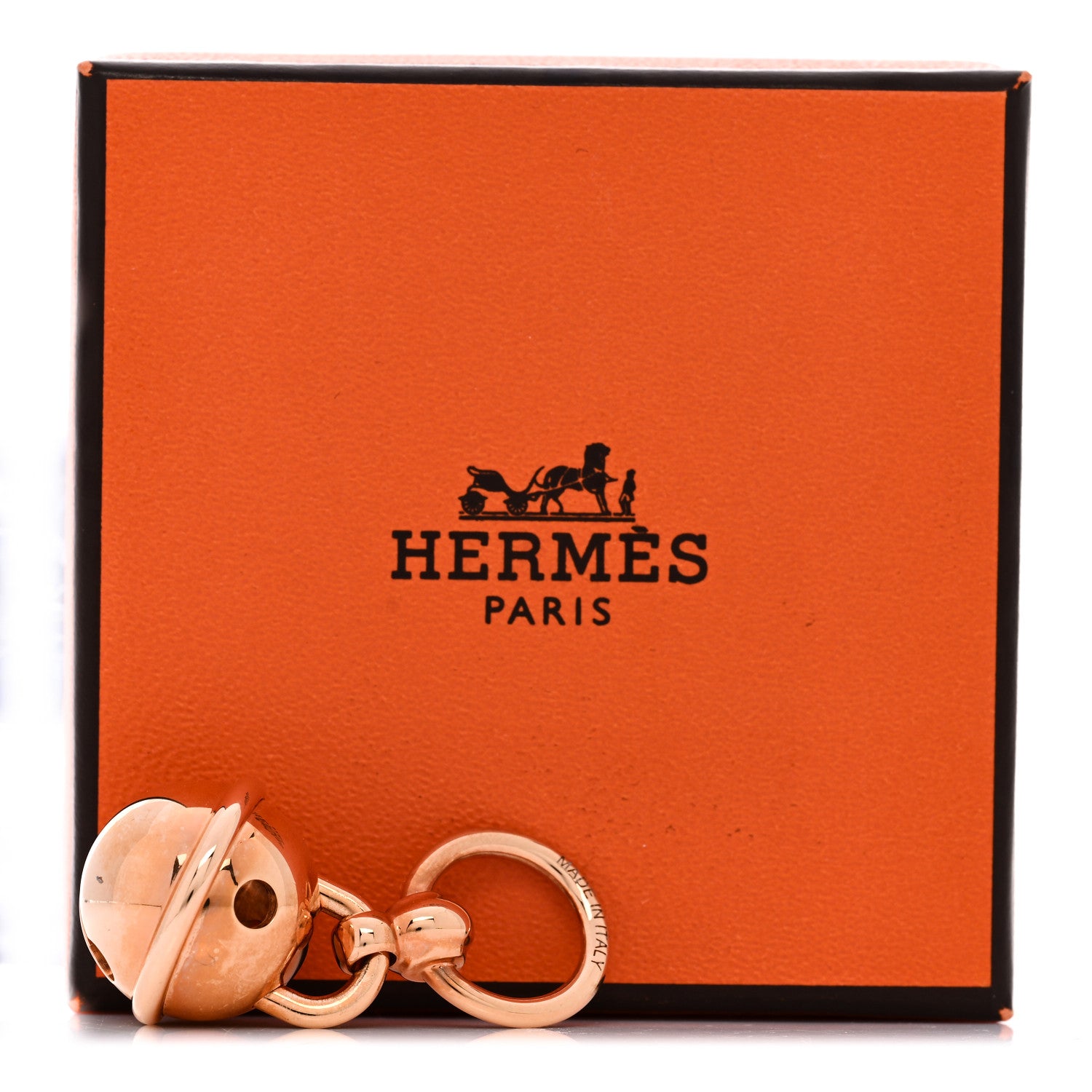 Rose Gold Plated Charms Grelot Twilly Ring