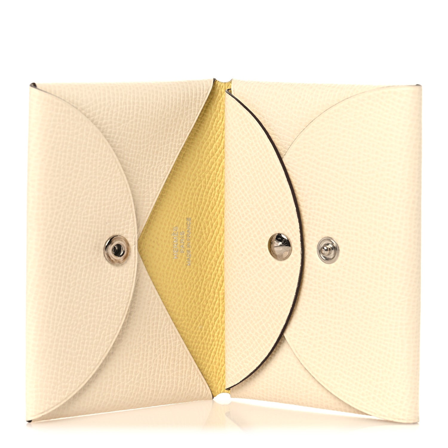 Epsom Verso Calvi Duo Card Case Nata Jaune Poussin