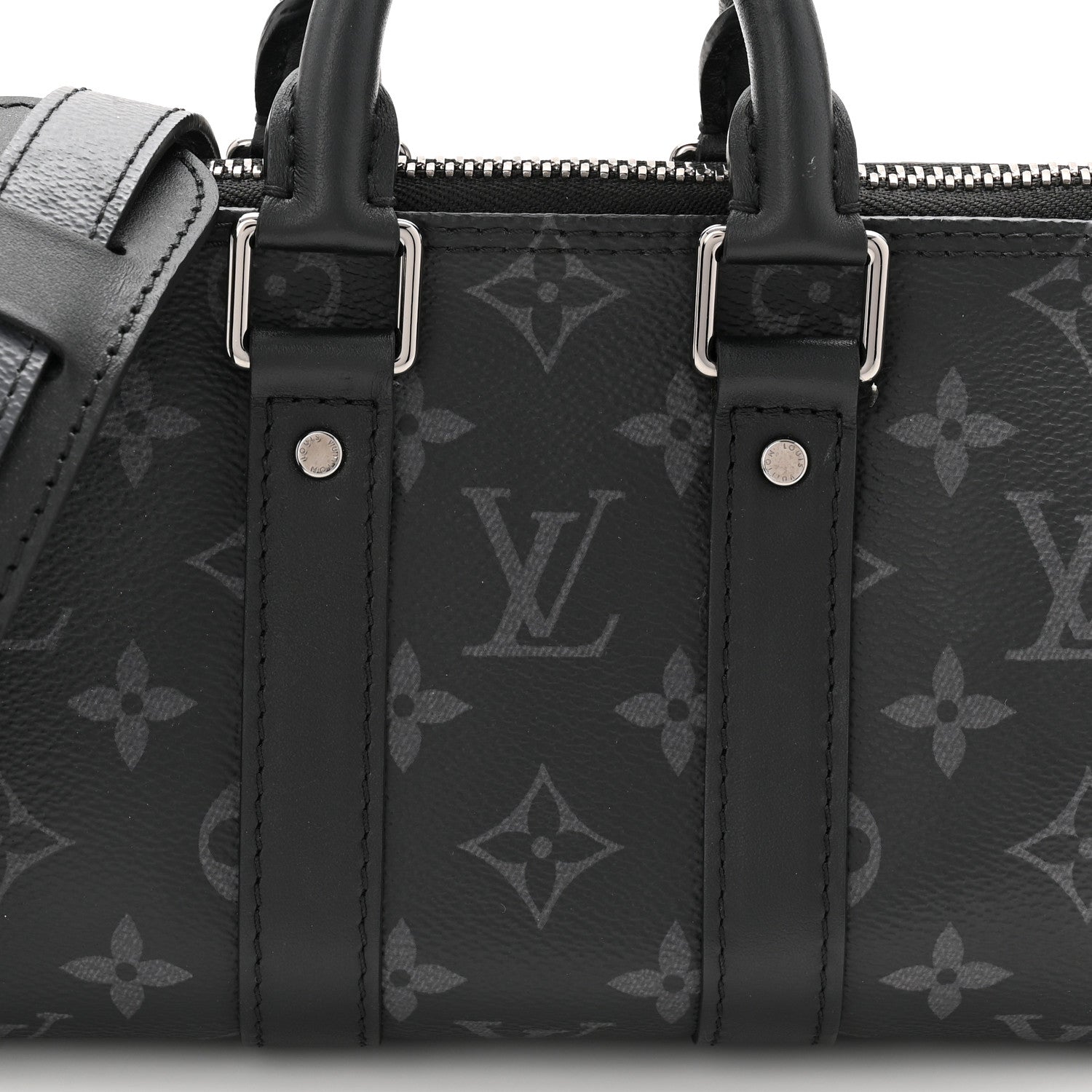 Reverse Monogram Eclipse Keepall XS Black