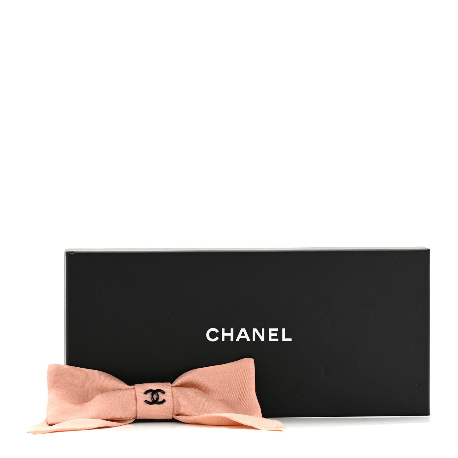 Silk Bow CC Hair Clip Pink Black