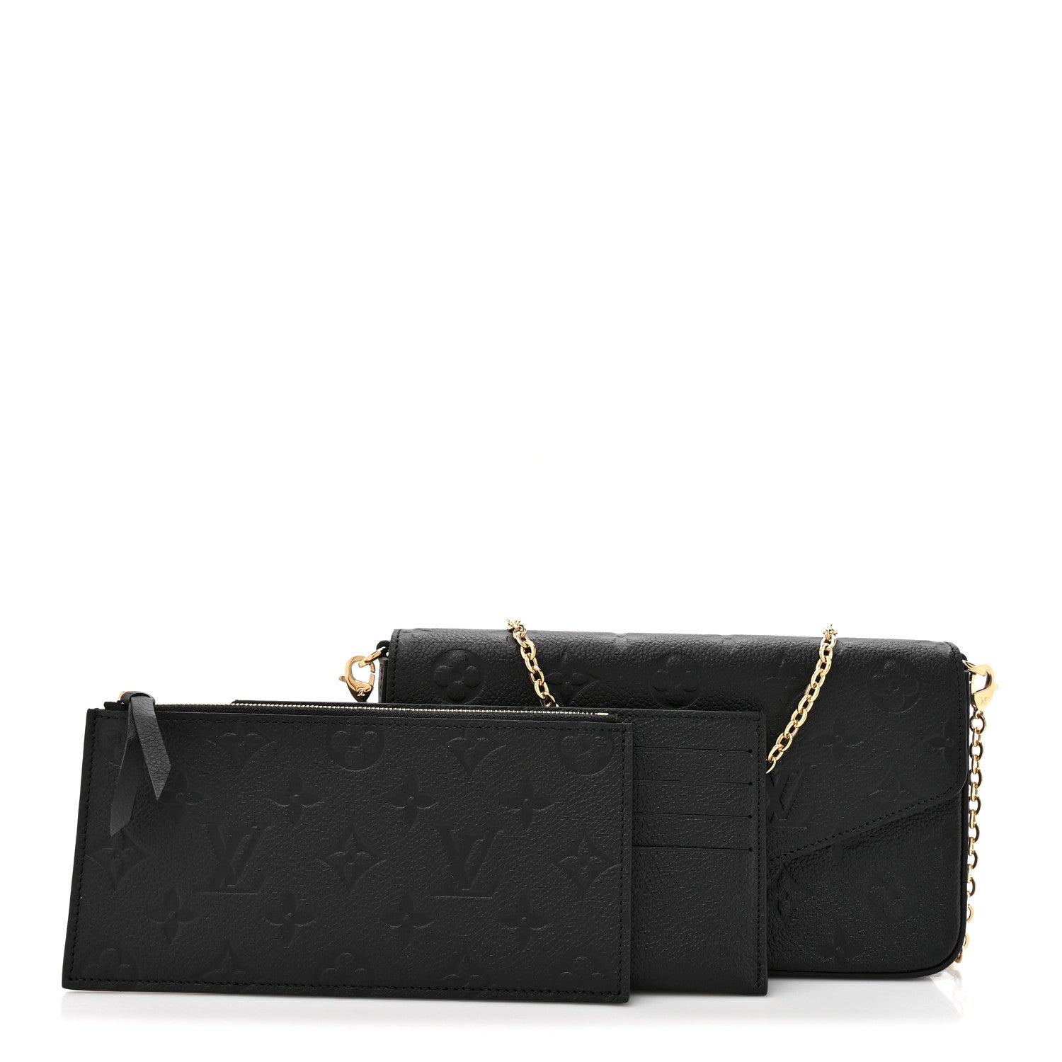 Empreinte Pochette Felicie Chain Wallet Black